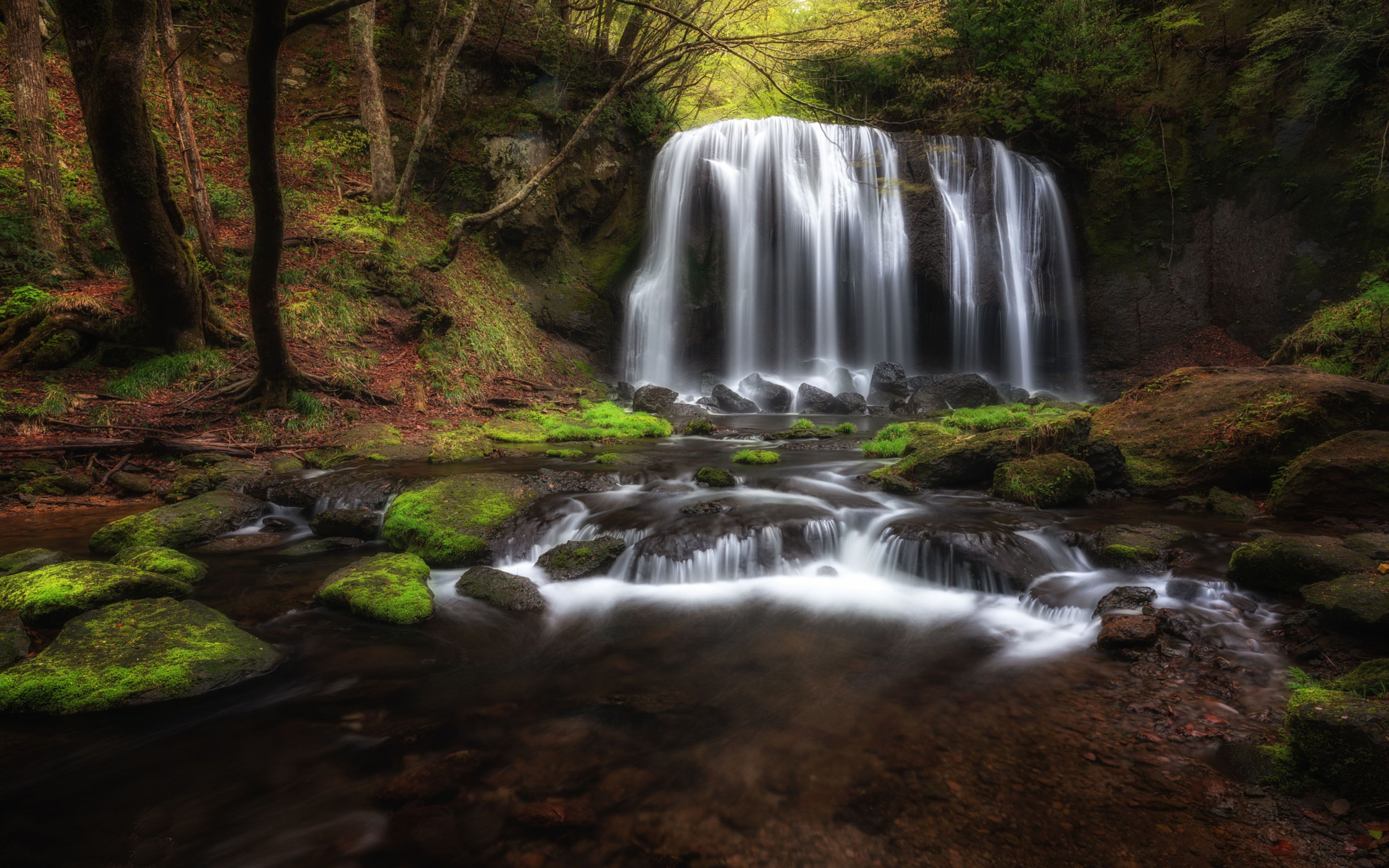 Paesaggio montano fantasy verde, 3840x2160 UHD, Monitor Gaming