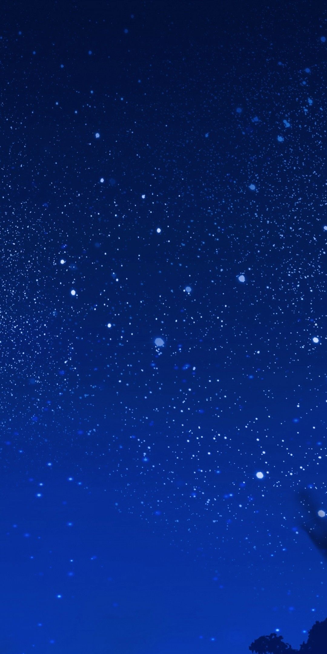 Cielo notturno stellato blu, 1080x2160 Verticale, Mobile