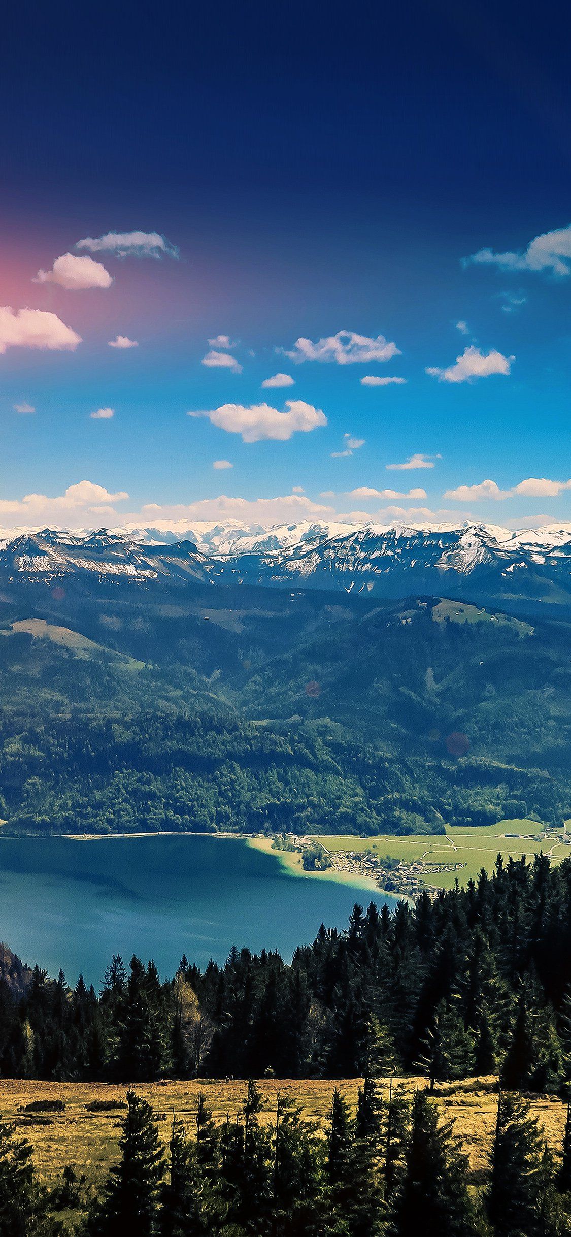 Montagne lago foresta paesaggio, 1125x2436 Full HD Verticale, iPhone Air