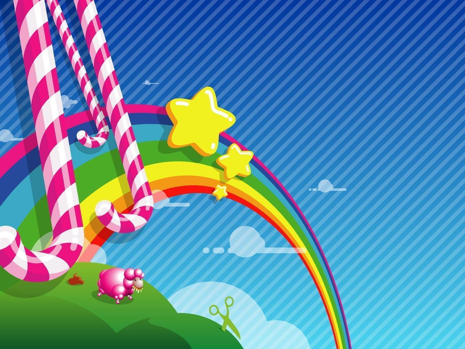 Bastoncini di zucchero e arcobaleno, 1600x1200 HD, Lenovo Legion