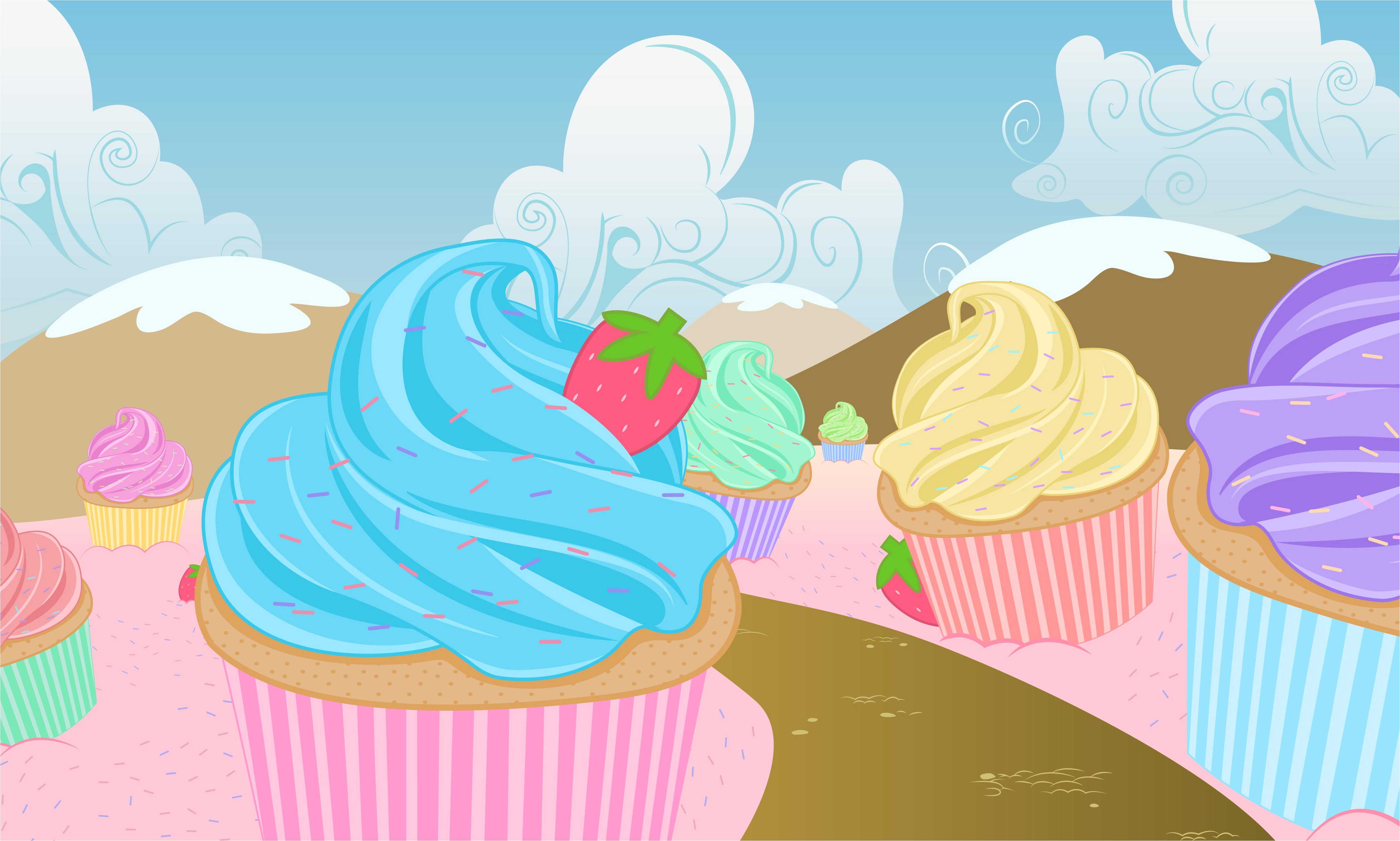 Cupcake colorati paese dolci, 5002x3005 UHD, PC 4K