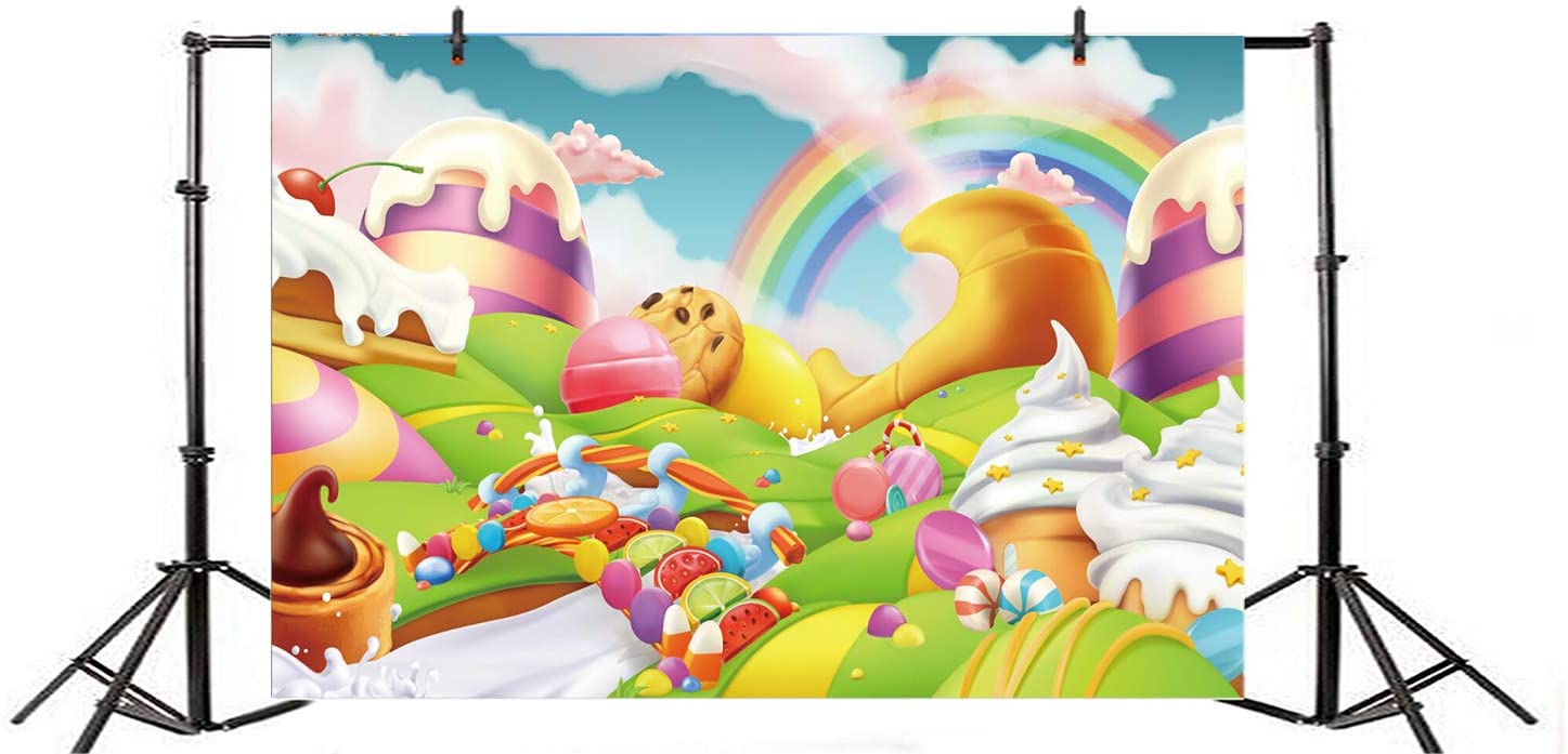 Paese dei Dolci con arcobaleno, 1447x697 720p, Laptop