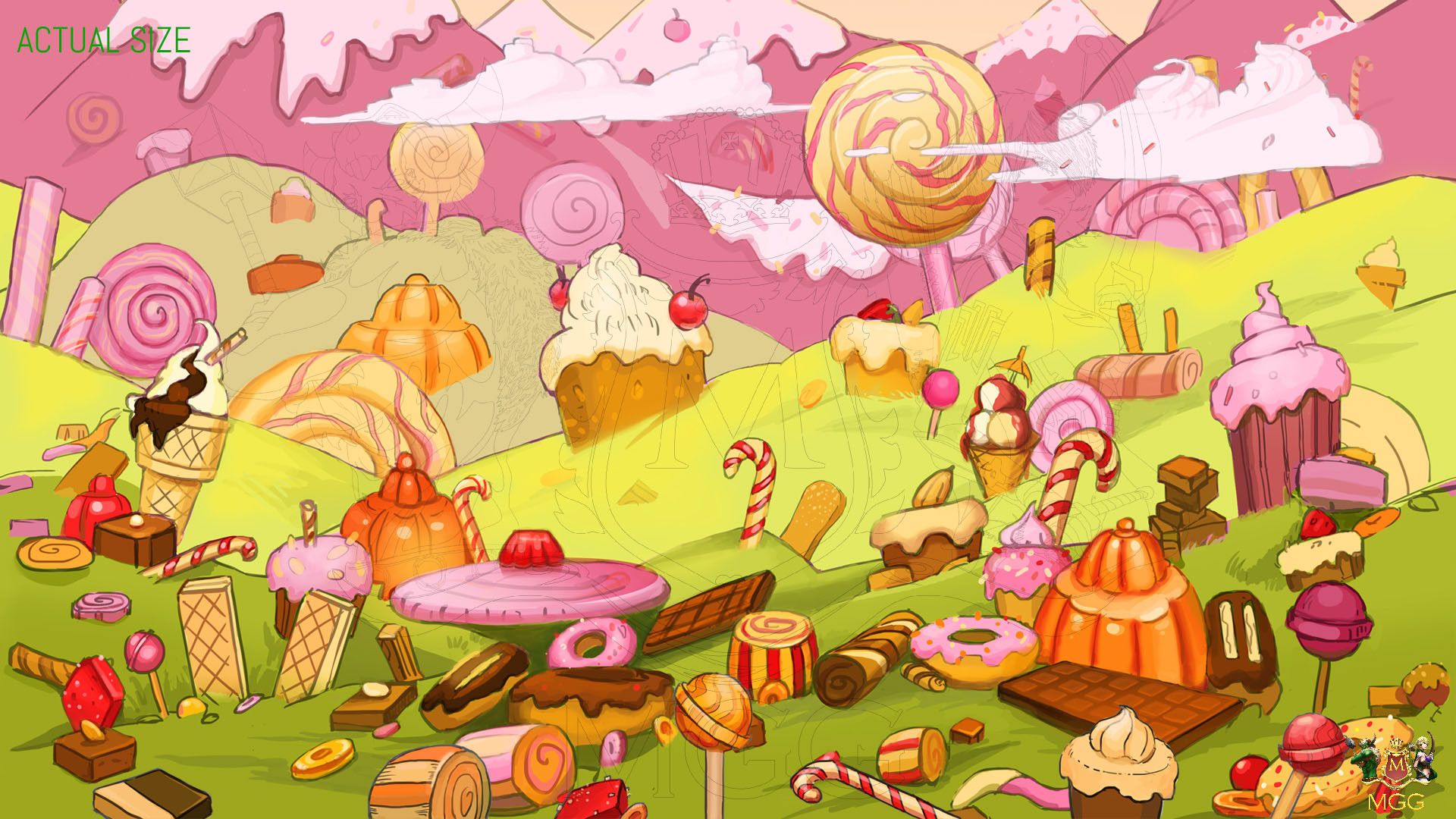 Paese dei Dolci illustrato, 1920x1080 Full HD 1080p, PC