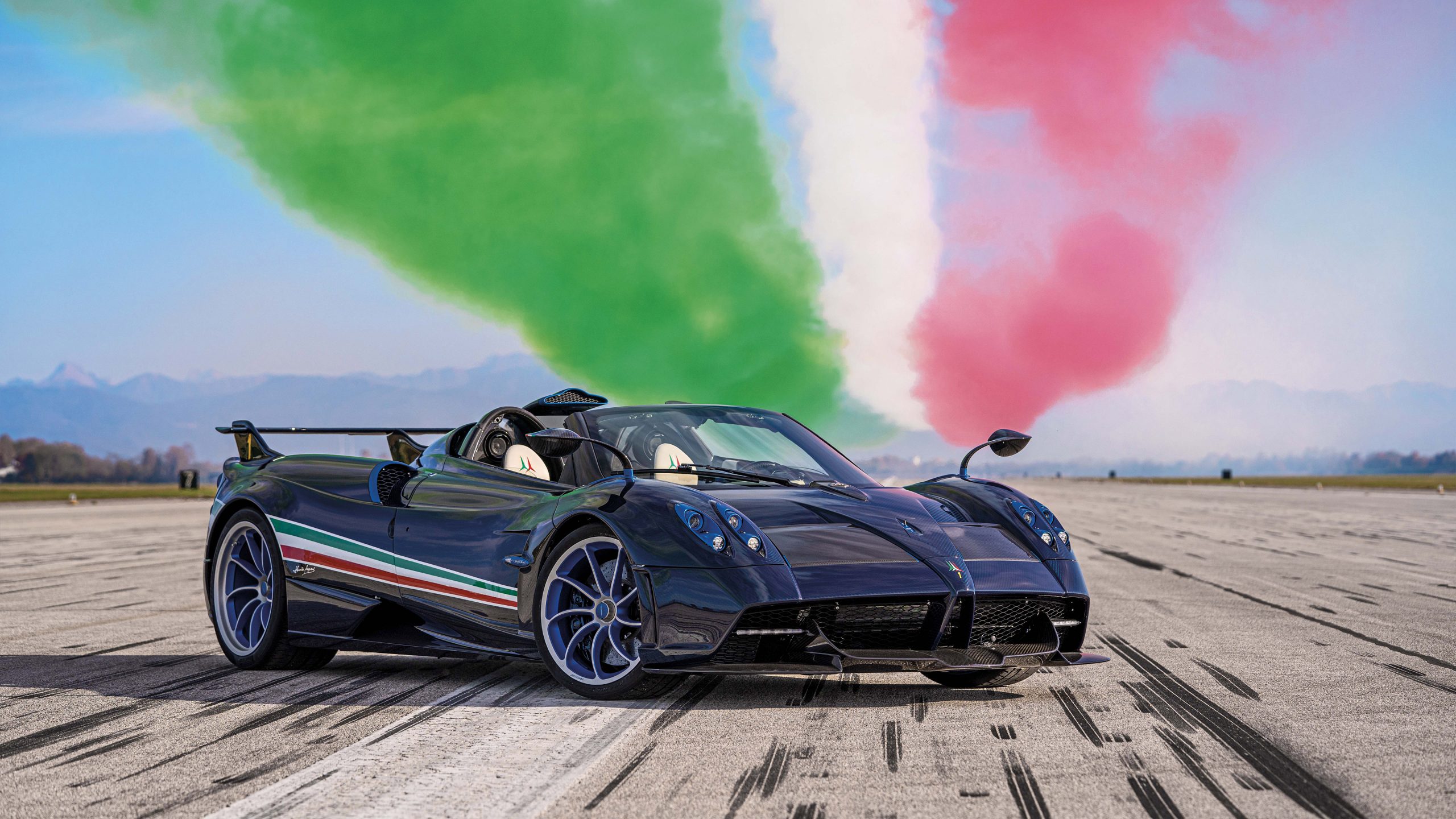 Pagani Huayra Tricolore blu, 2560x1440 2K QHD, Monitor Gaming