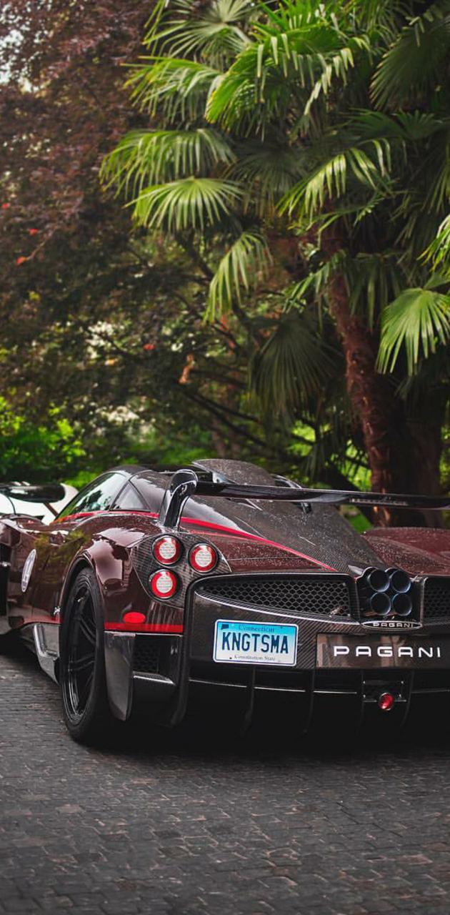 Pagani Huayra retro rosso, 630x1280 Verticale, OnePlus