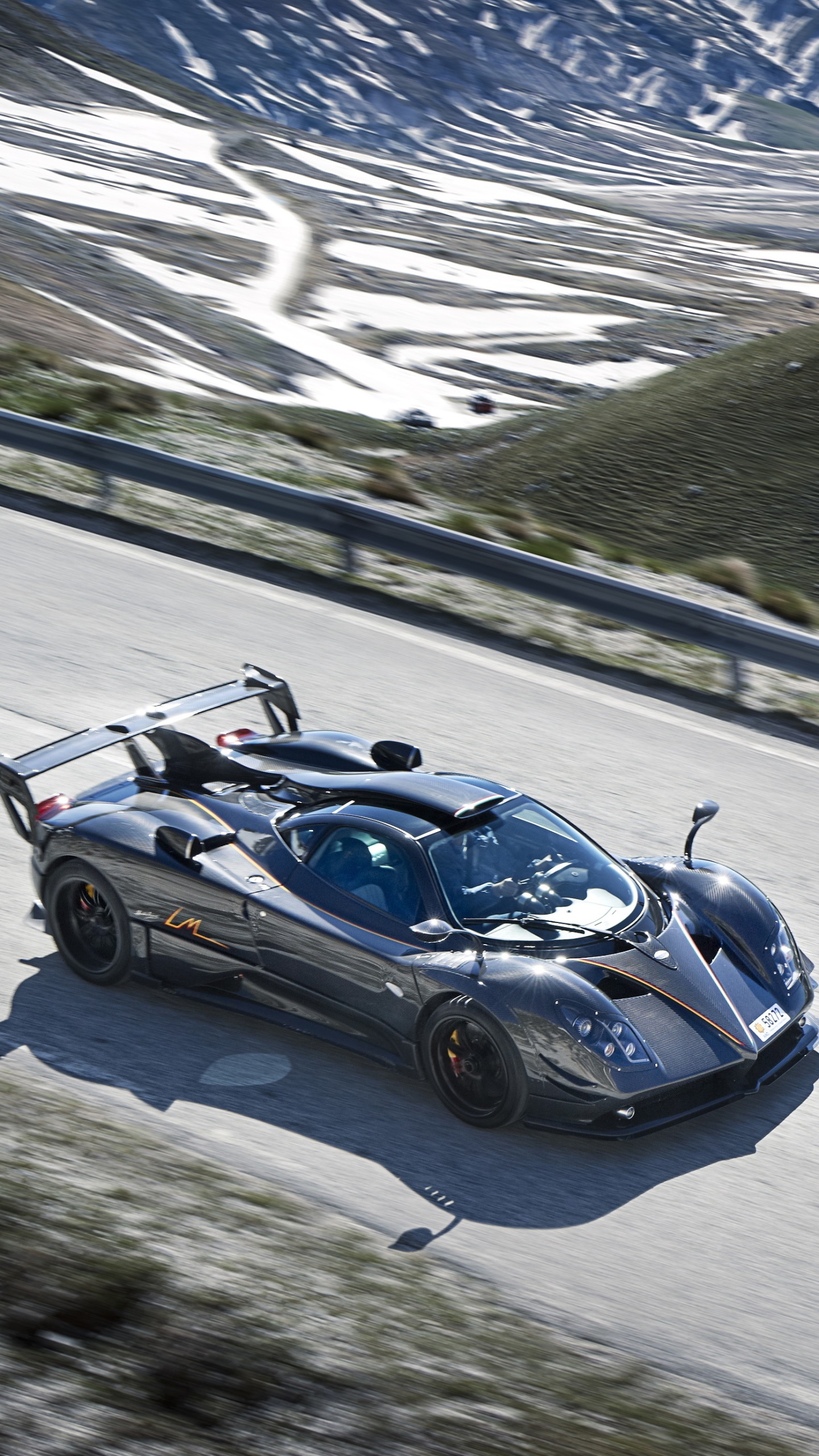 Pagani Zonda su strada montana, 1440x2560 Verticale, Samsung Galaxy