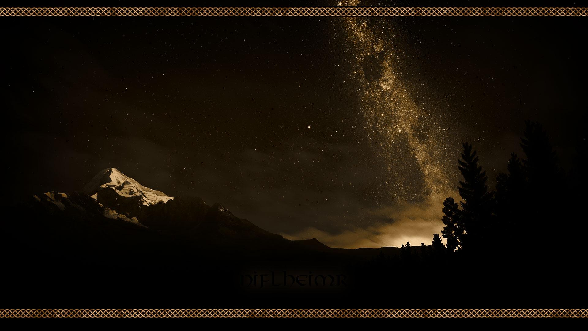 Montagna innevata sotto la via lattea, 1920x1080 Full HD 1080p, Laptop