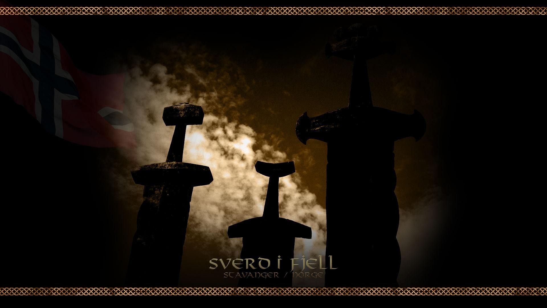 Spade vichinghe silhouette tramonto, 1920x1080 Full HD, PC Desktop