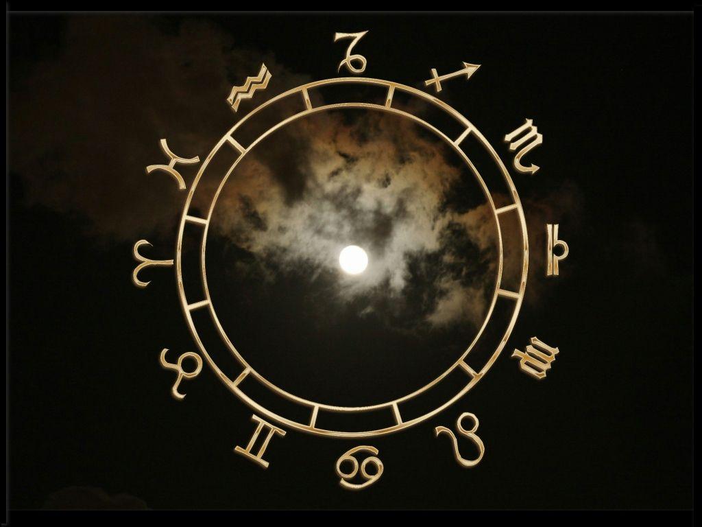 Cerchio zodiacale con luna, 1024x768 HD, PC Desktop
