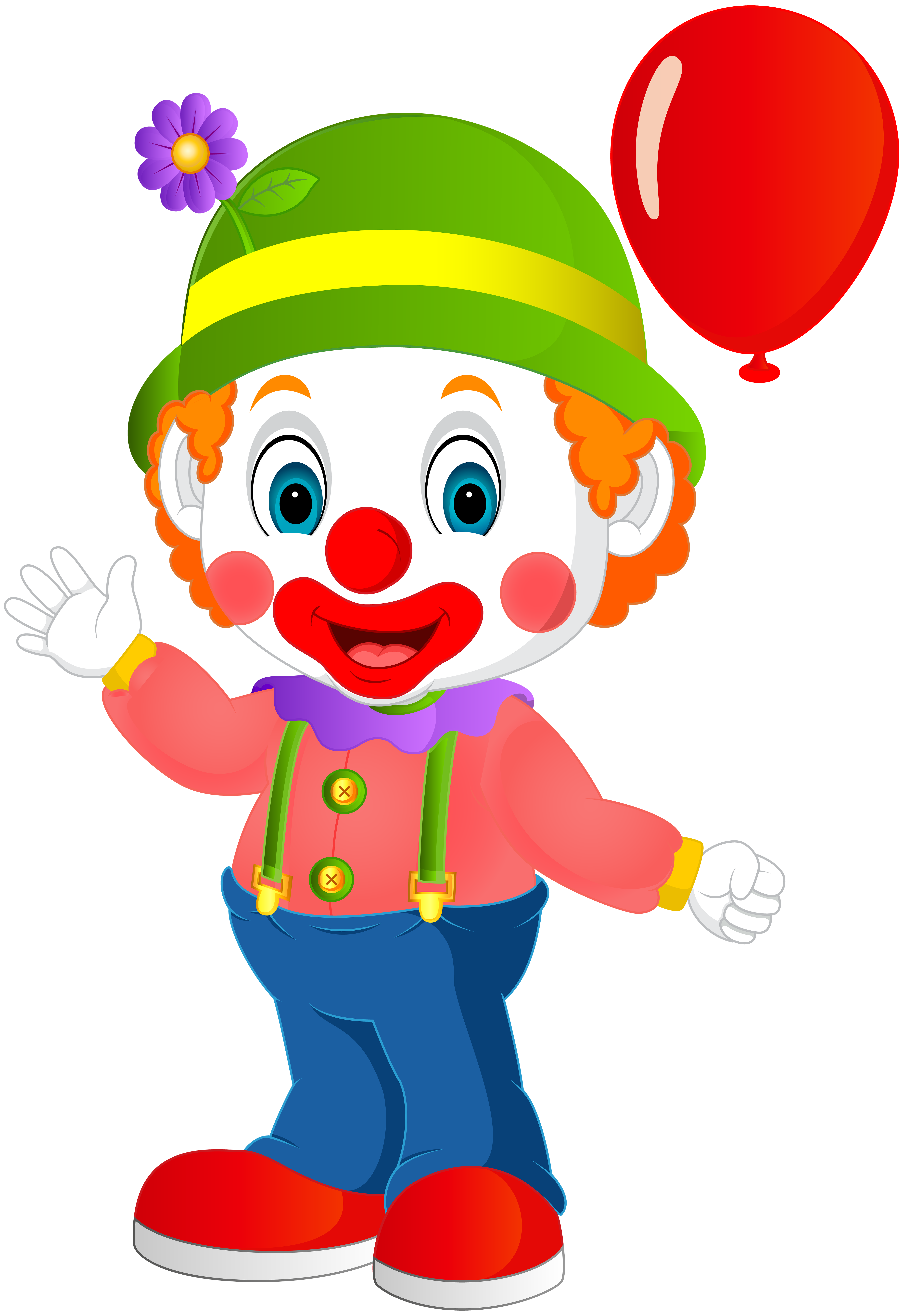Pagliaccio cartone con palloncino rosso, 5489x8000 Full HD Verticale, Smartphone