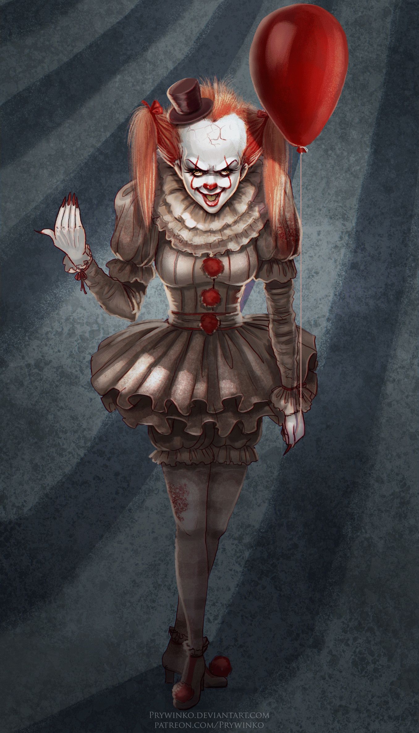 Pennywise pagliaccio palloncino rosso, 1356x2372 Verticale, Mobile