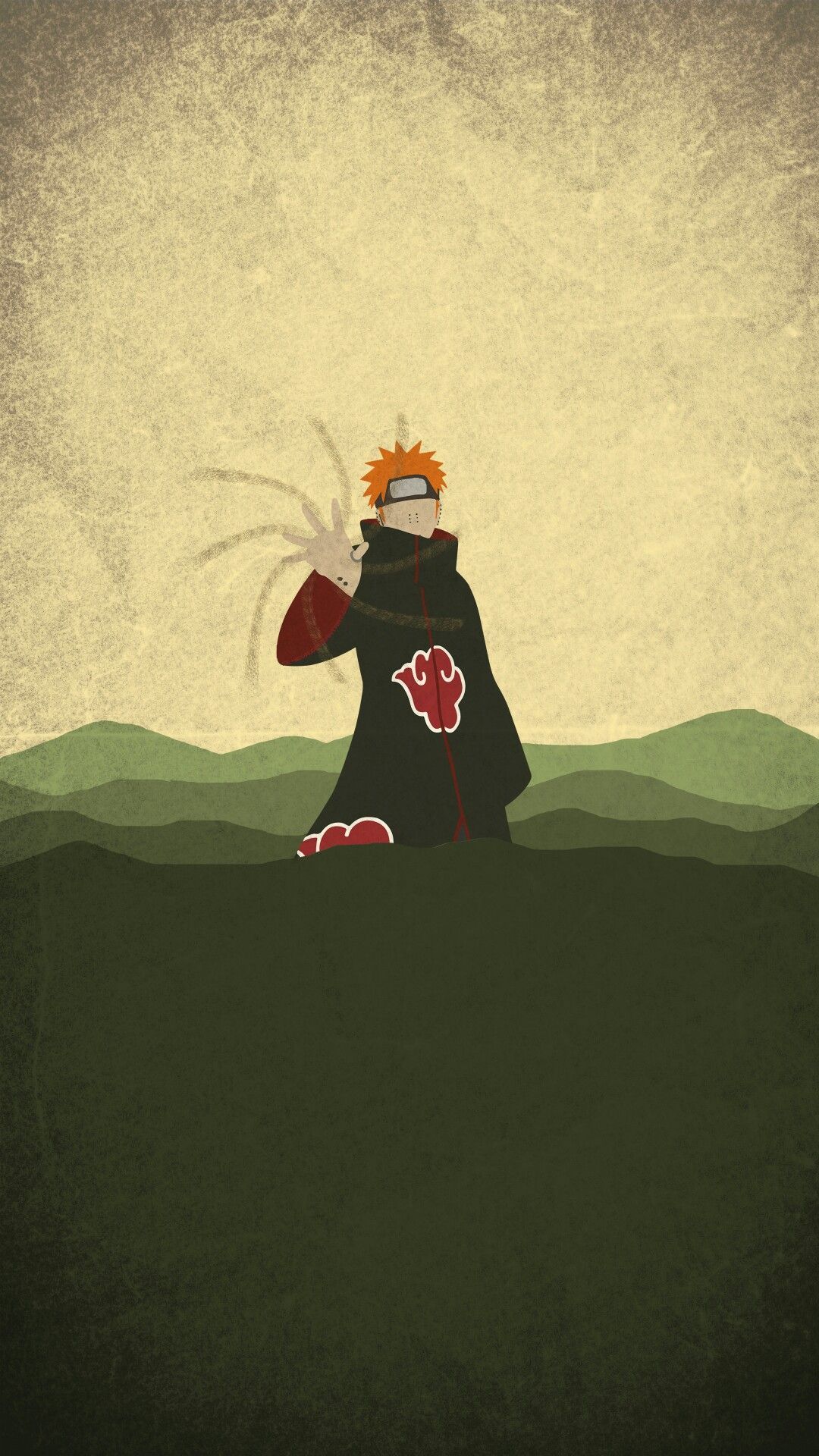 Pain silhouette Naruto Akatsuki, 1080x1920 Full HD Verticale, iPhone Air