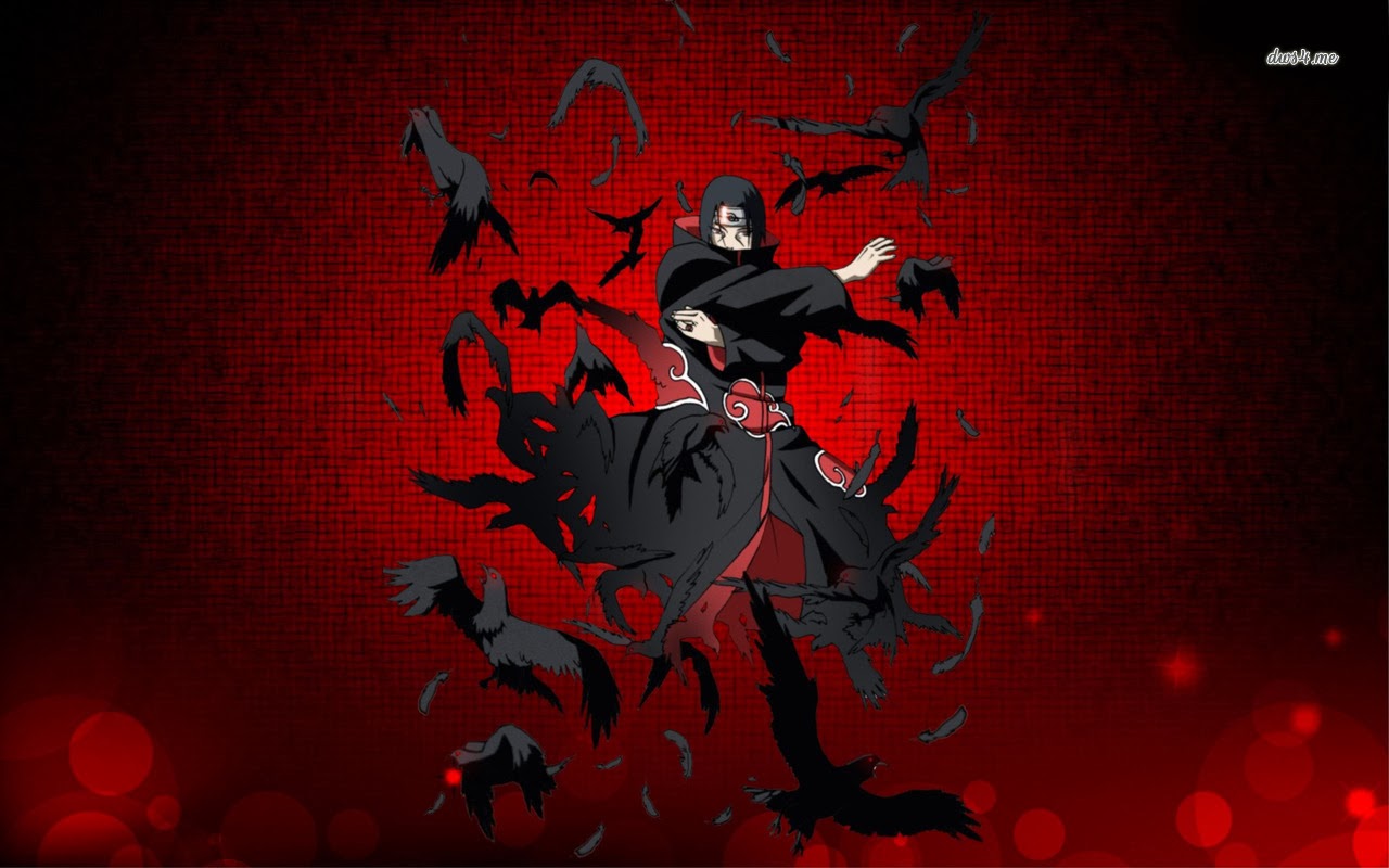 Itachi Naruto corvi rosso, clan Uchiha, 1280x800 HD, Desktop