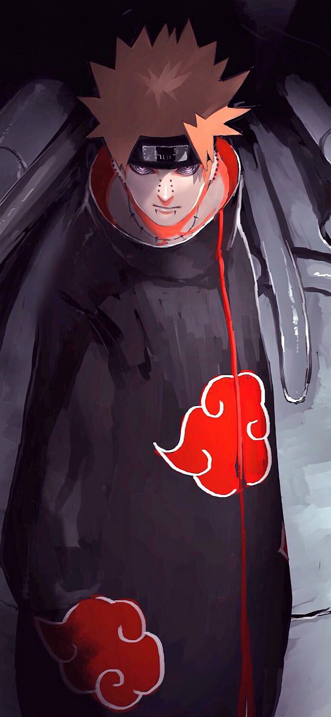 Pain Akatsuki Naruto, ninja, 1125x2436 Verticale, iPhone Pro