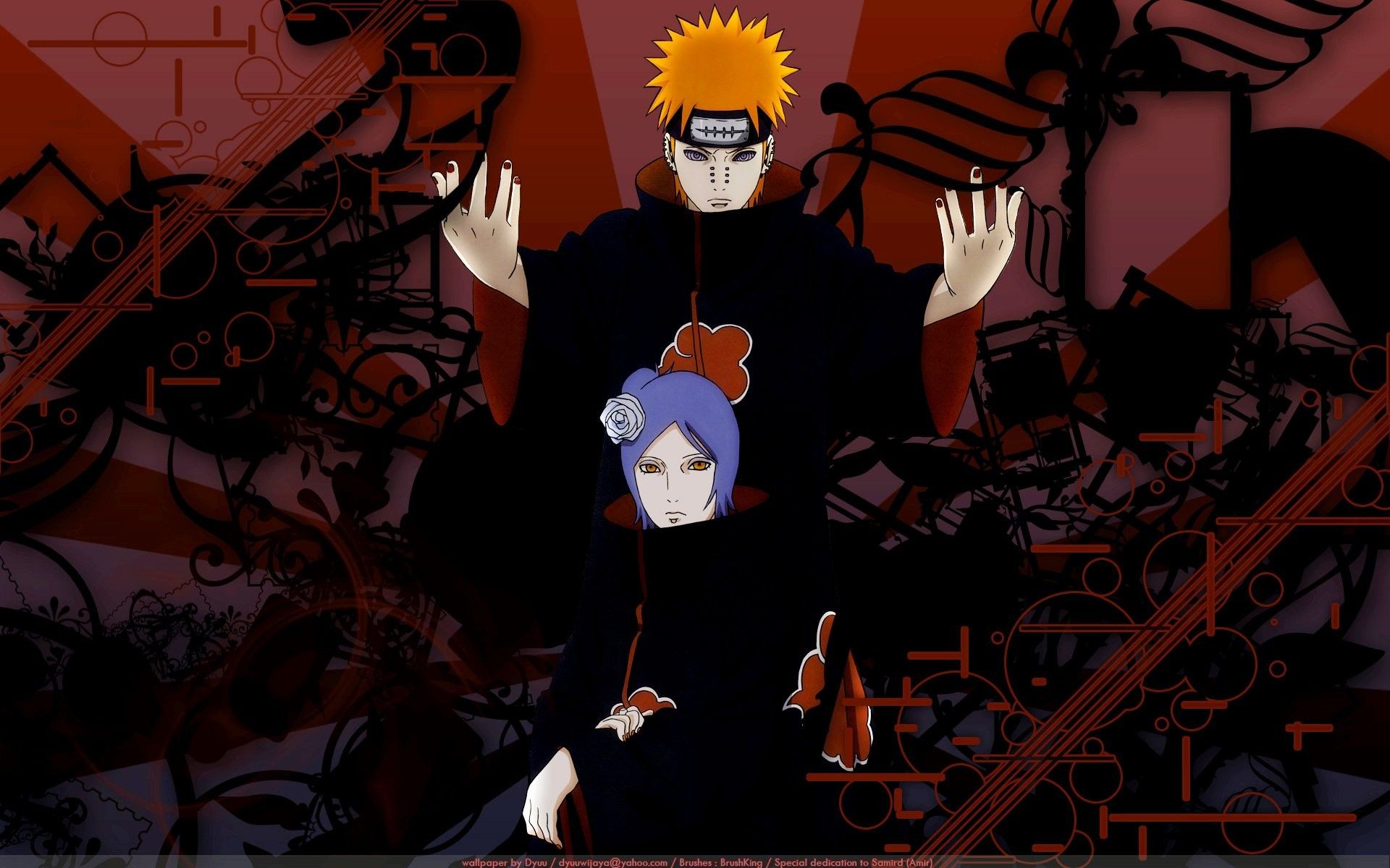 Pain e Konan, Naruto, 1920x1200 Full HD+ WUXGA, Desktop