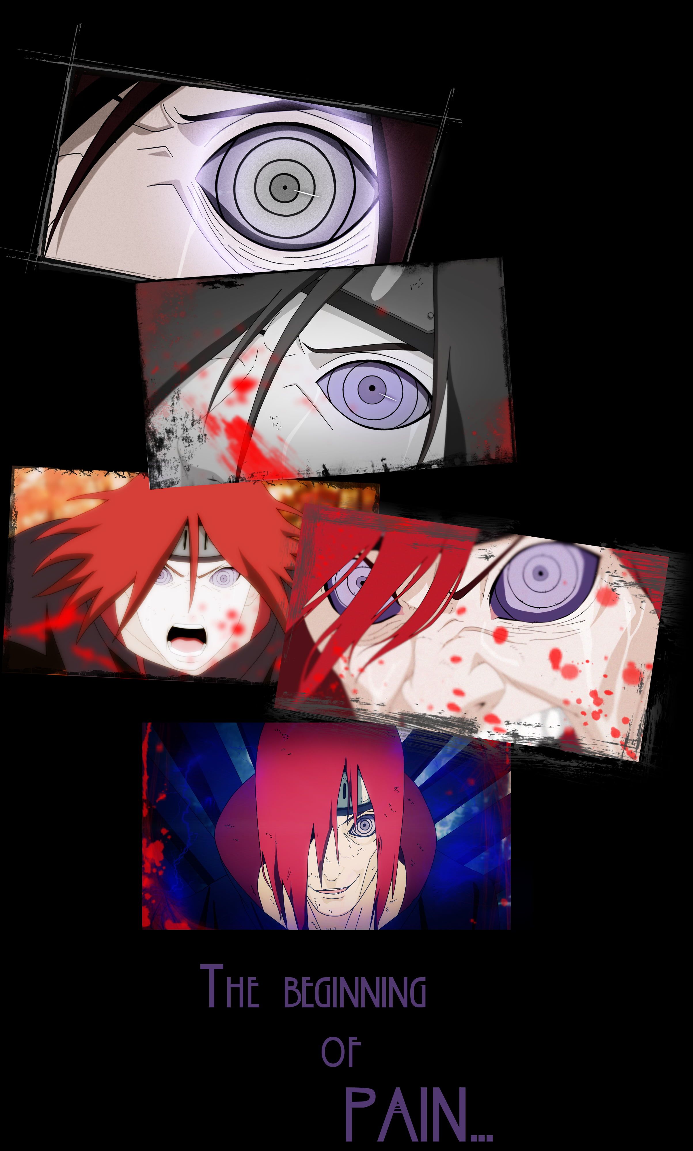 Pain Naruto occhi rinnegan, 2407x4000 Verticale, iPhone Air