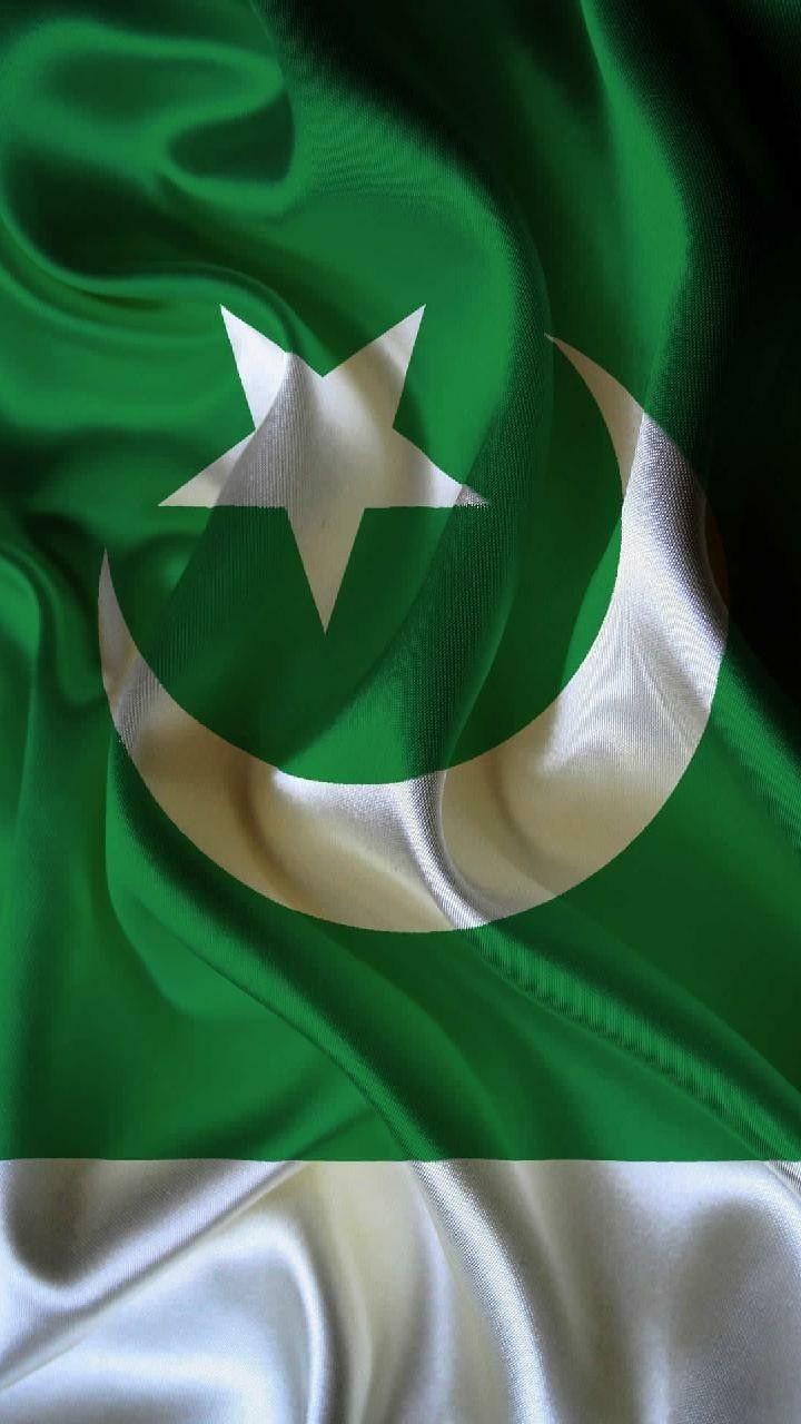 Bandiera Pakistan seta verde, 720x1280 Full HD Verticale, iPhone Plus