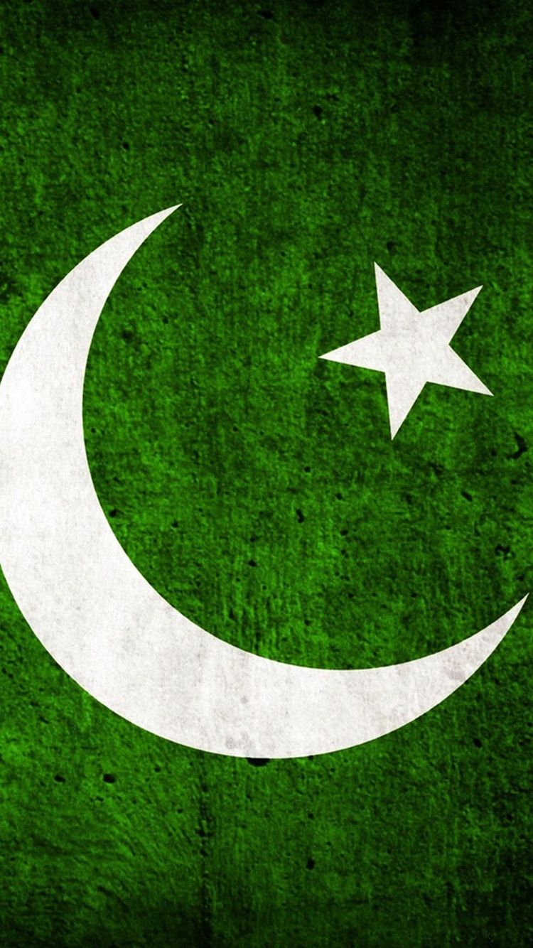 Bandiera Pakistan verde texture, 750x1334 Full HD Verticale, iPhone