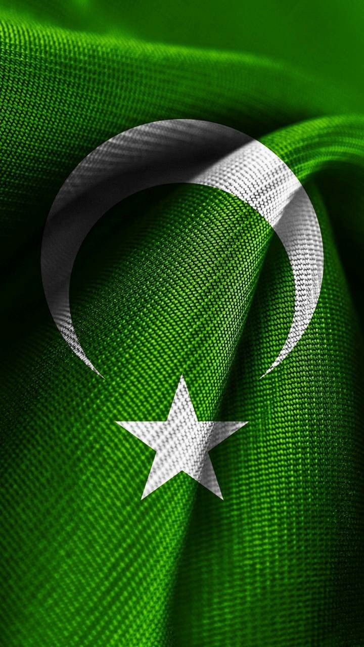 Bandiera Pakistan verde stella, 720x1280 Full HD Verticale, iPhone Pro