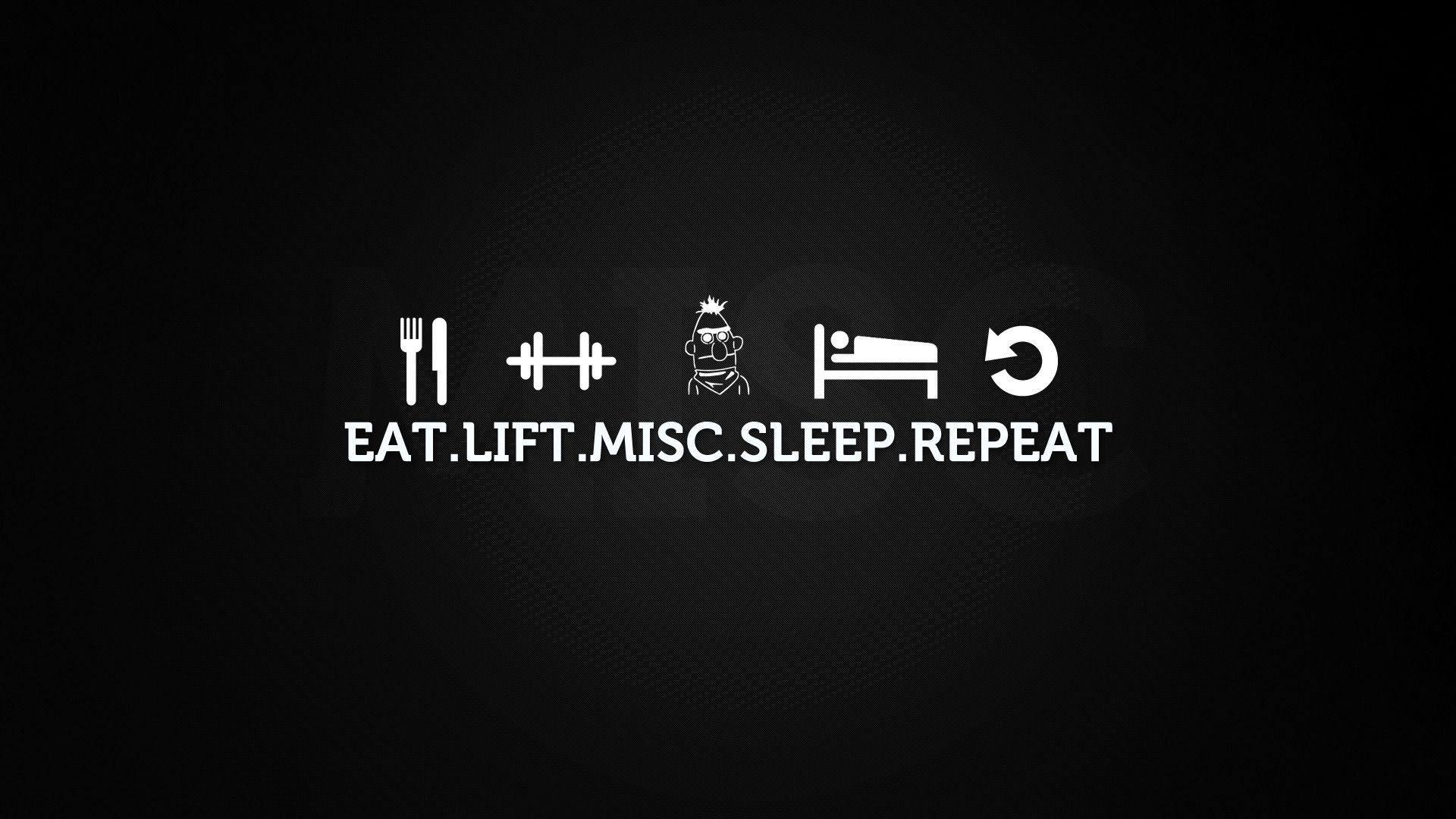 Icone eat lift sleep repeat, 1920x1080 1080p, PC Desktop