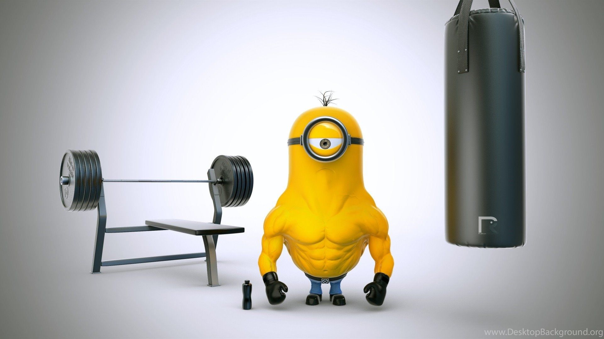 Minion in palestra, 1920x1080 Full HD 1080p, Desktop