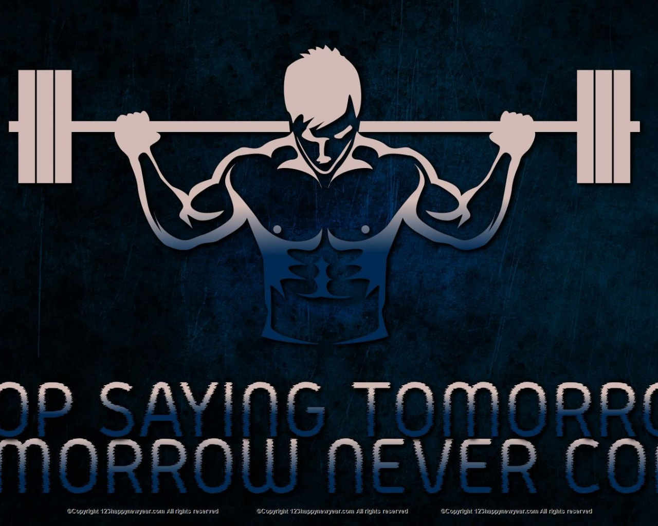 Silhouette bodybuilder con bilanciere blu, 1280x1024 720p, Lenovo Legion