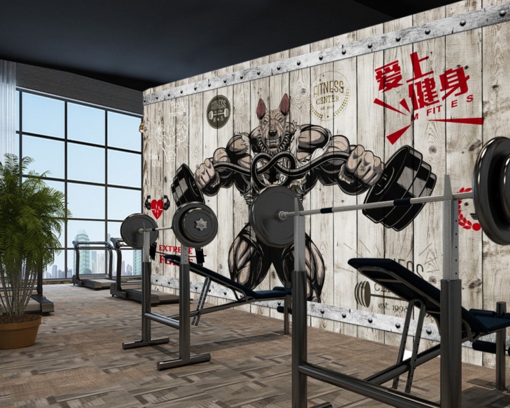Murale palestra coniglio bodybuilder, 1000x800 HD, iMac
