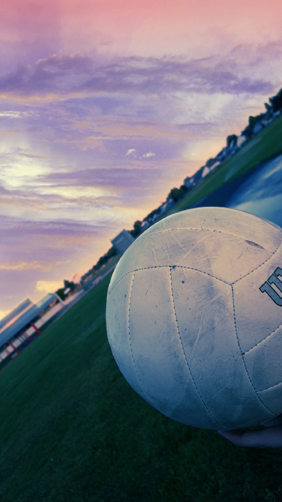 Pallone da pallavolo su campo, 1080x1920 Full HD Verticale, Smartphone
