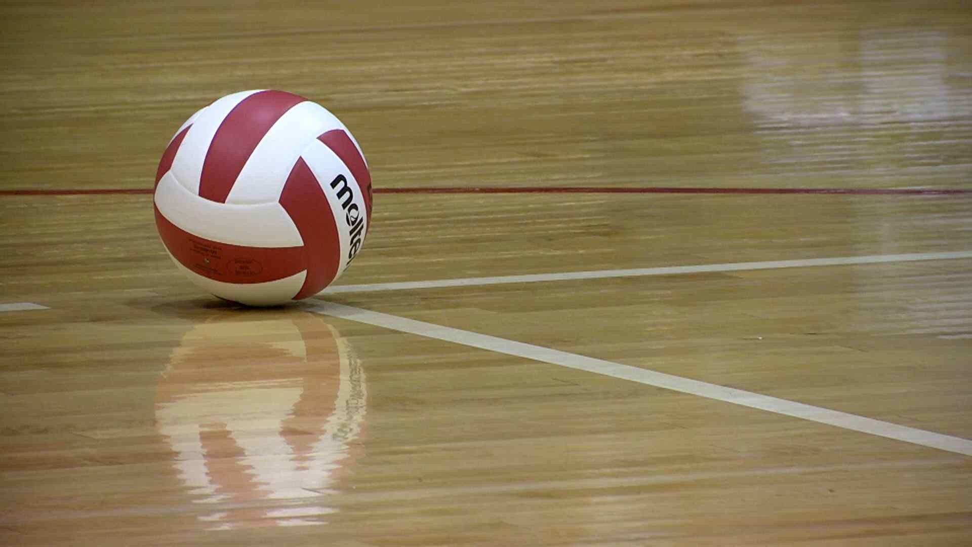 Pallone da pallavolo su parquet, 1920x1080 Full HD, PC Desktop