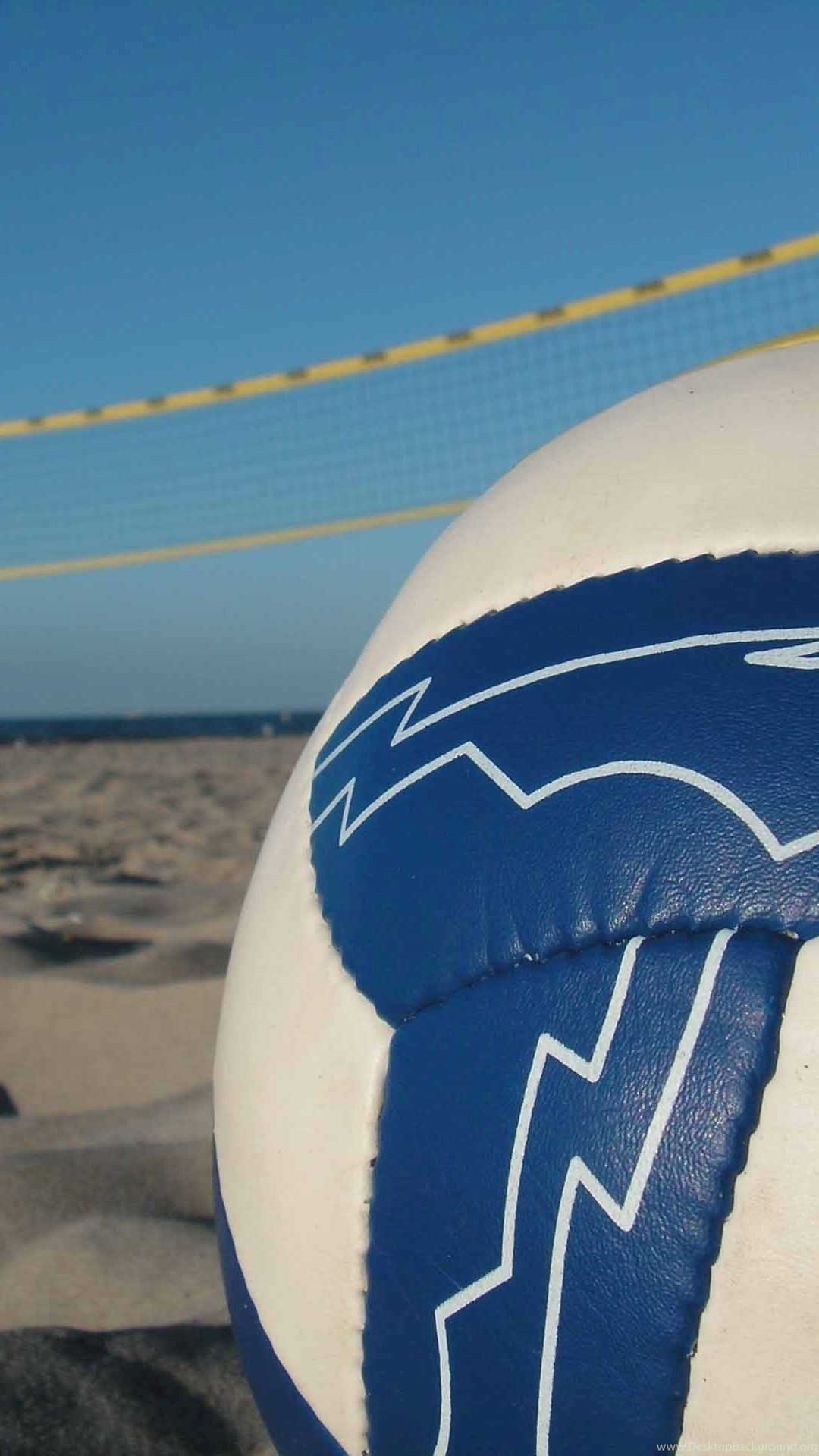 Pallone da beach volley blu, 1080x1920 Verticale, Telefono