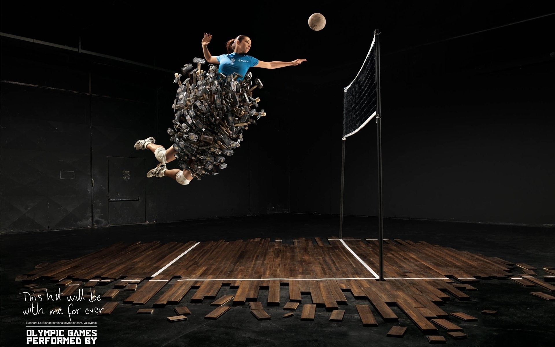 Giocatrice pallavolo salto artistico, 1920x1200 Full HD+, PC Desktop