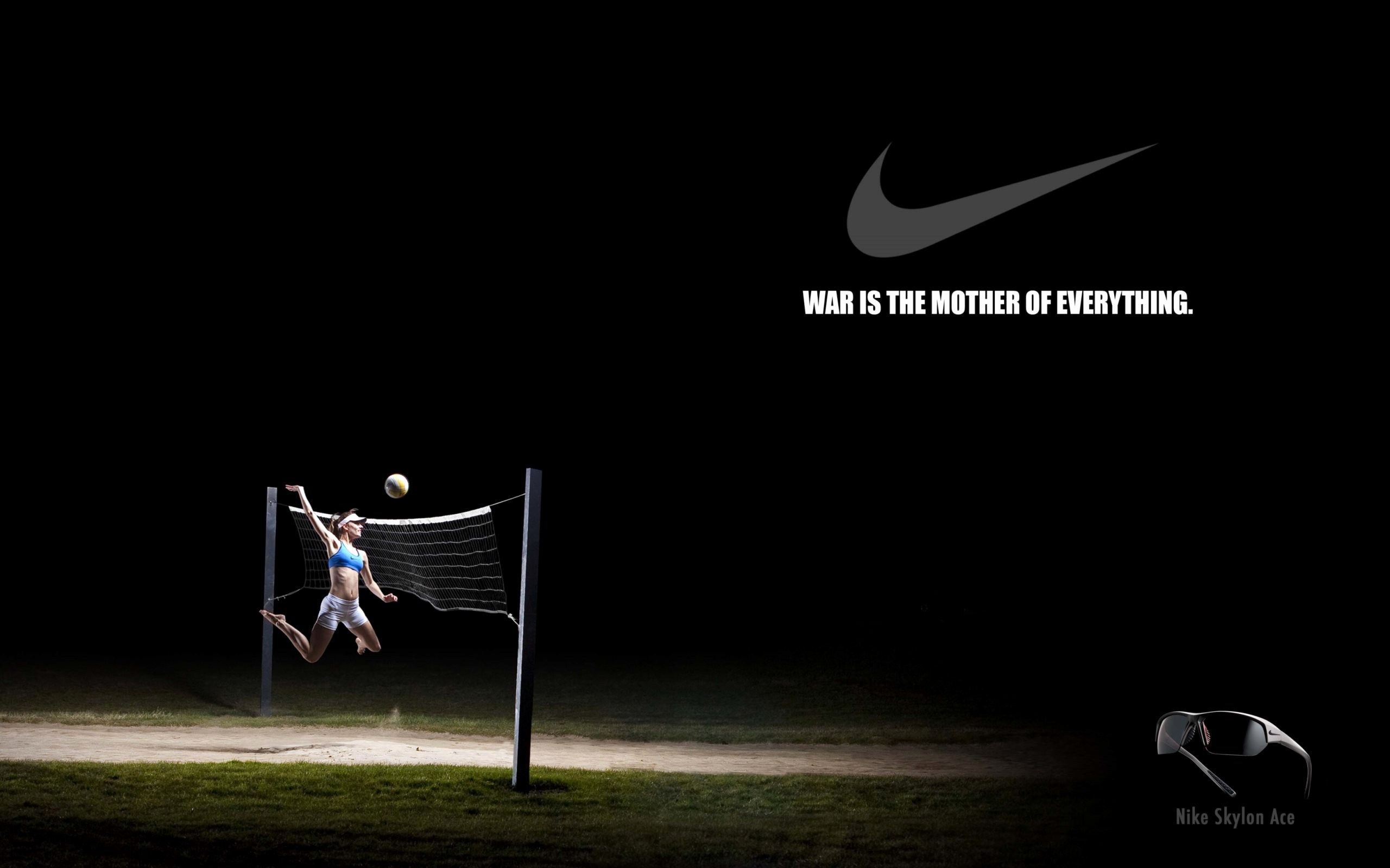 Pallavolo Nike sfondo scuro, abbigliamento sportivo, 2560x1600 WQXGA, Desktop