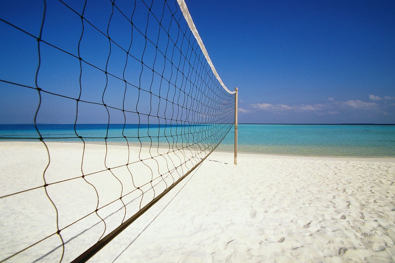 Rete pallavolo su spiaggia, 1280x853 HD, Notebook Gaming