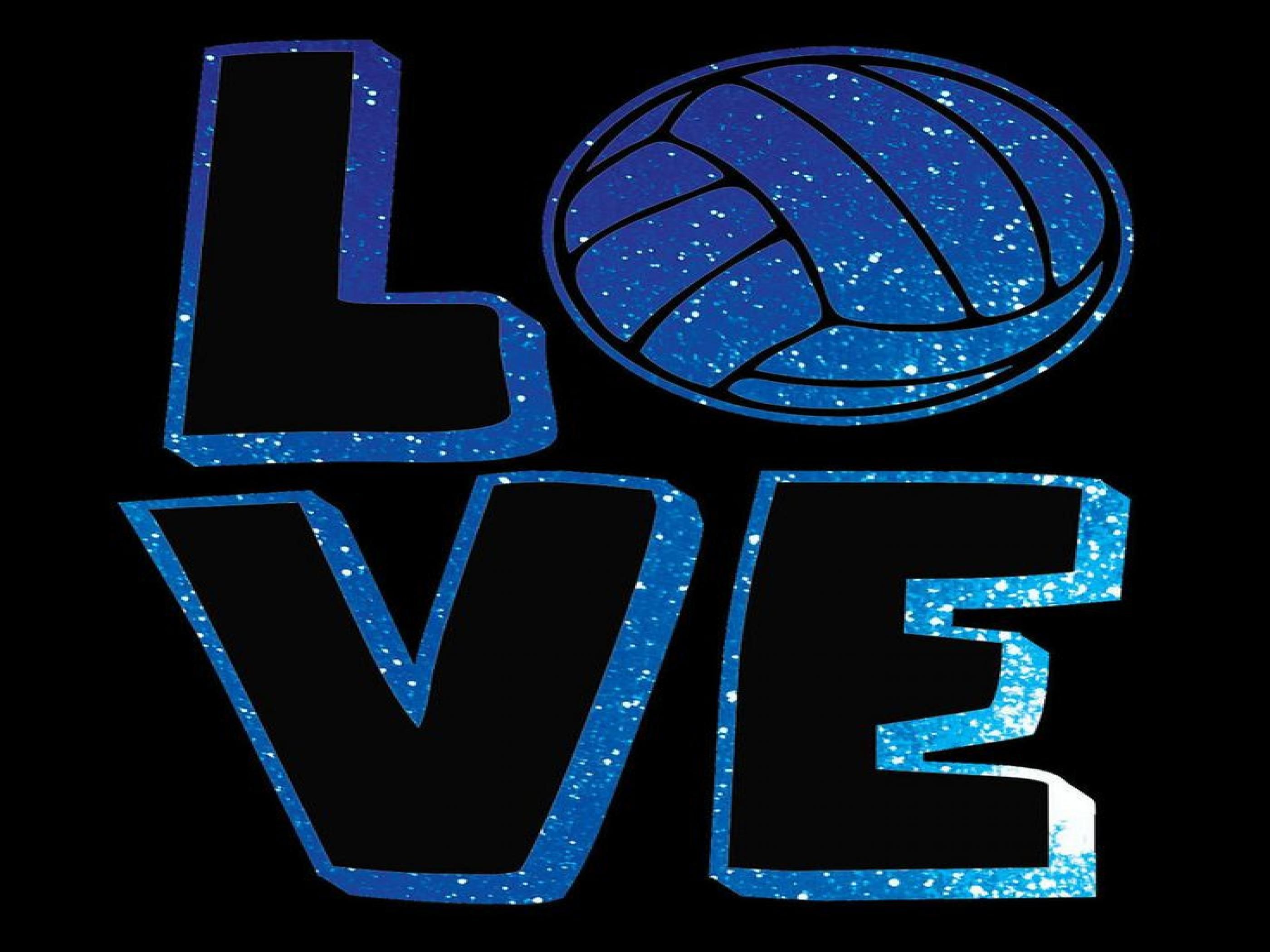 Scritta LOVE con pallavolo blu, 2800x2100 2K+, PC