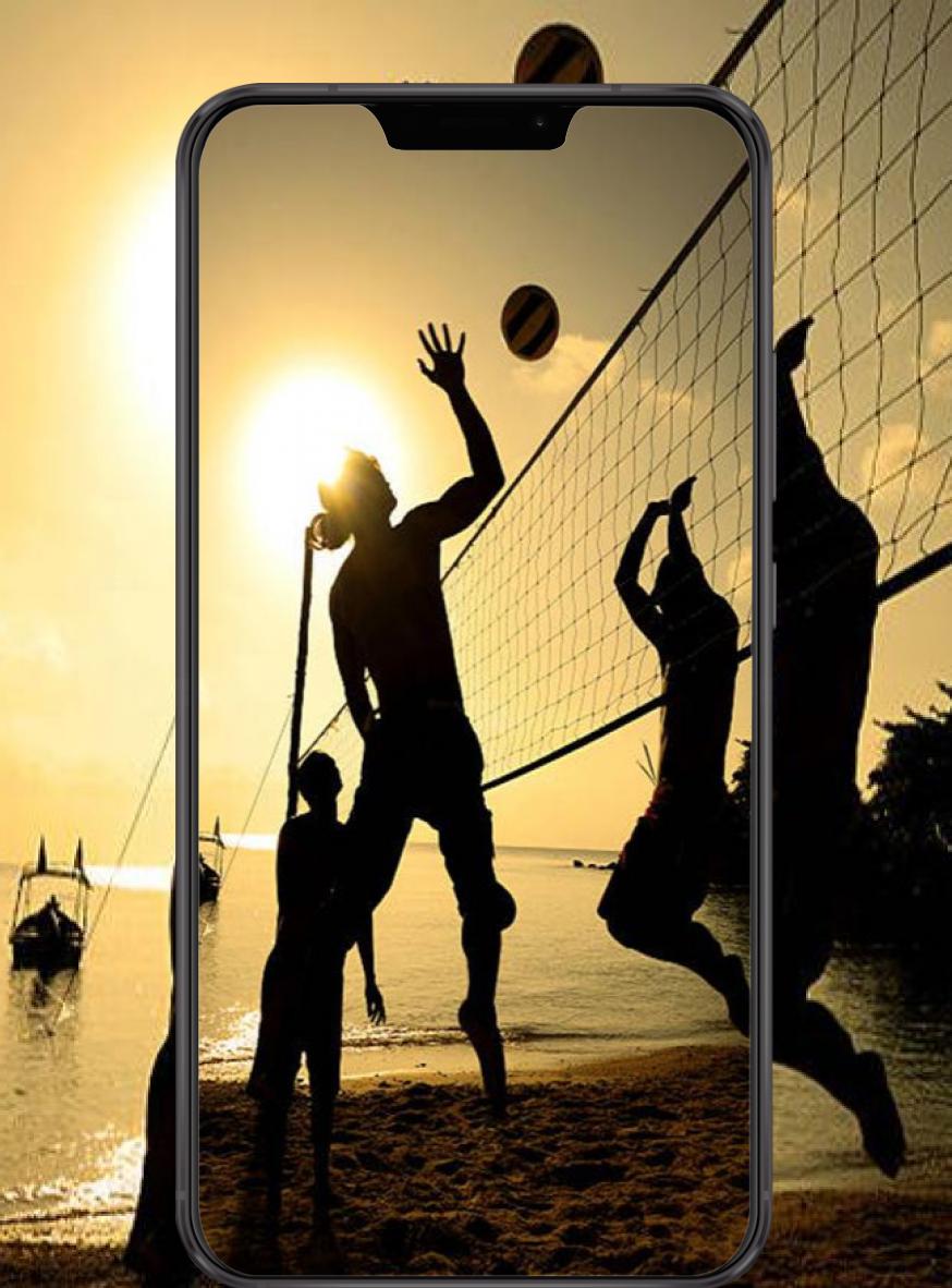 Beach volley al tramonto, silhouette, 874x1182 Full HD Verticale, iPhone