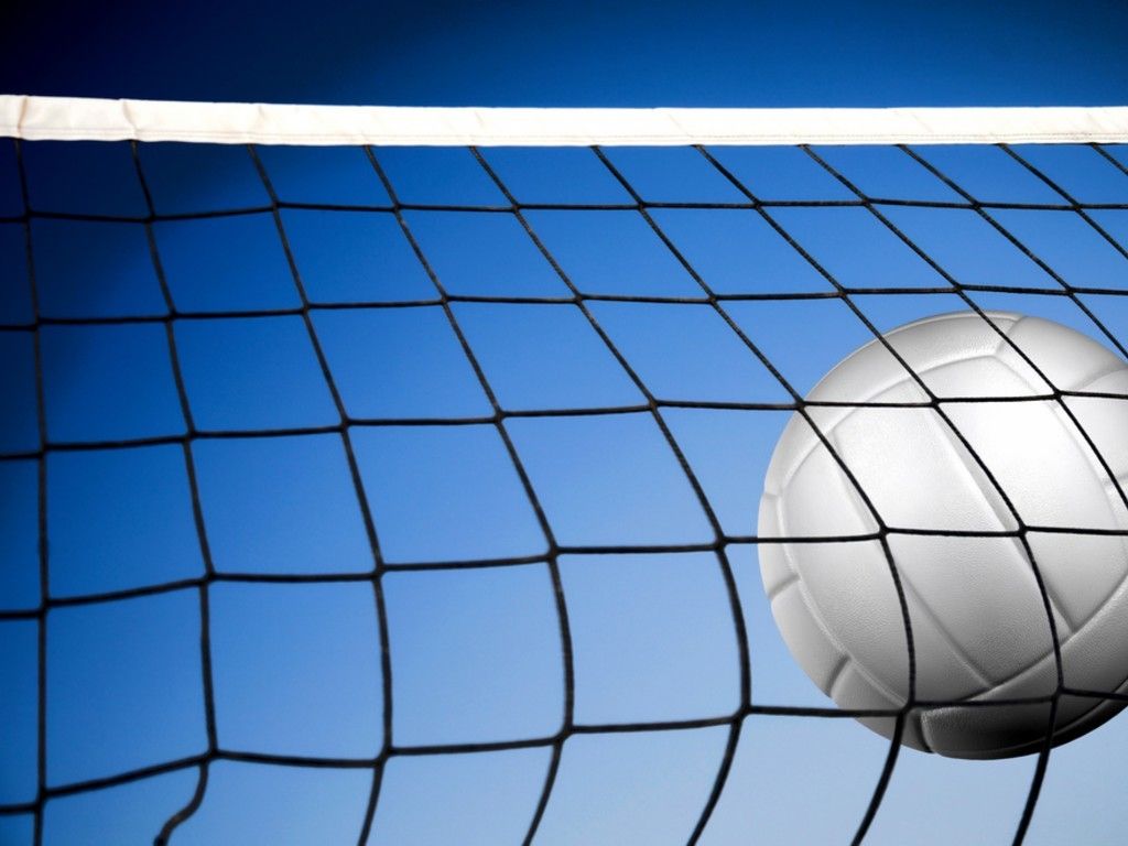 Rete pallavolo con pallone, 1024x768 HD, Desktop