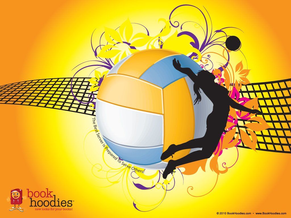 Pallone pallavolo giocatrice arancione, 1024x768 HD, Laptop