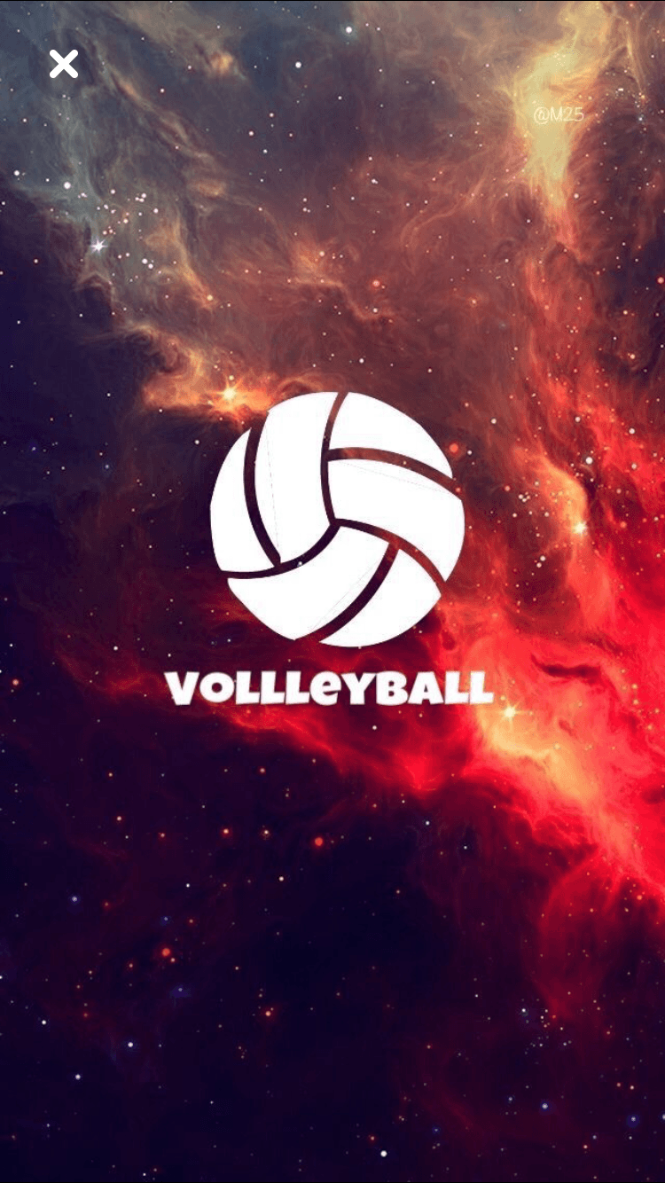 Logo pallavolo nebulosa spaziale, 750x1334 Full HD Verticale, Smartphone