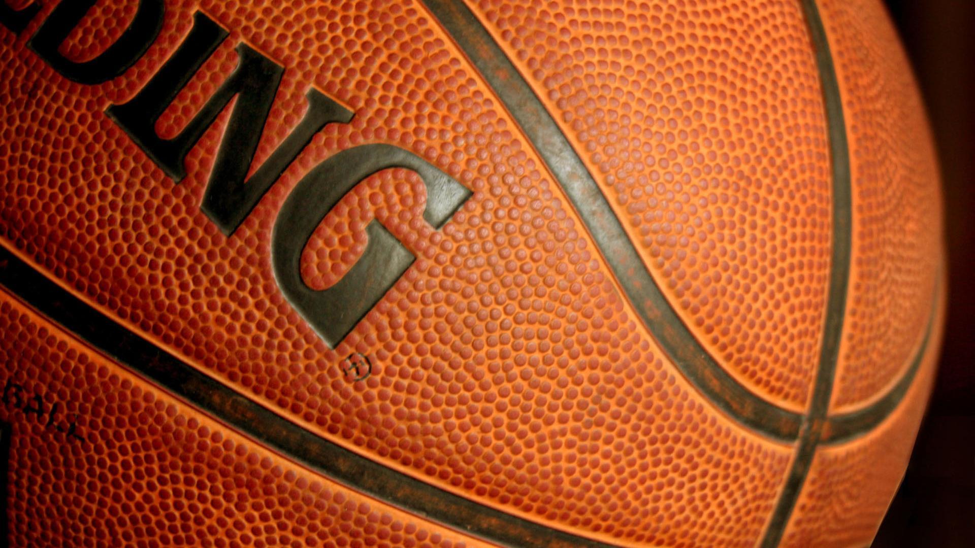 Pallone da basket Spalding primo piano, 1920x1080 1080p, Desktop