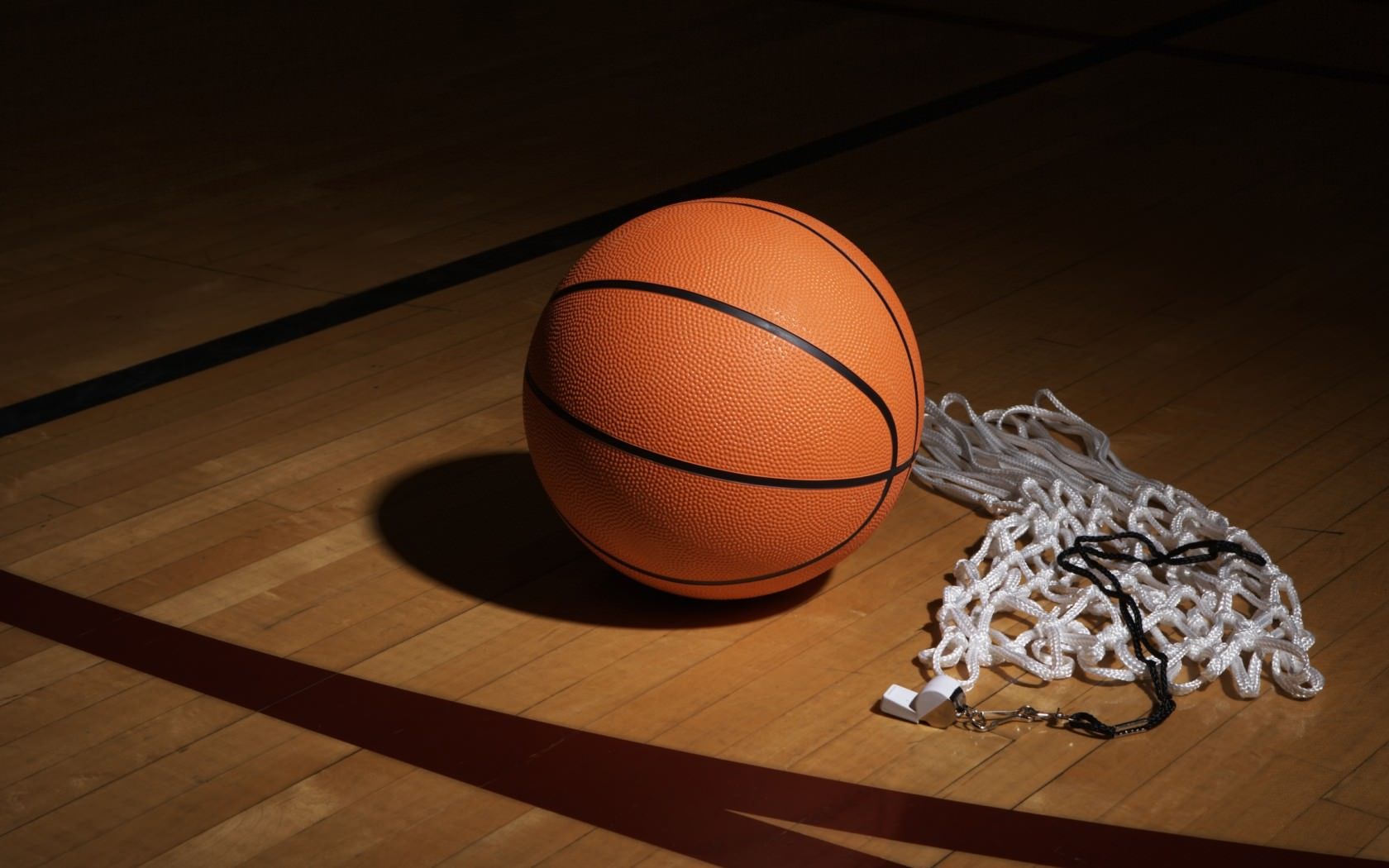 Pallone basket con rete campo, 1680x1050 HD, Desktop