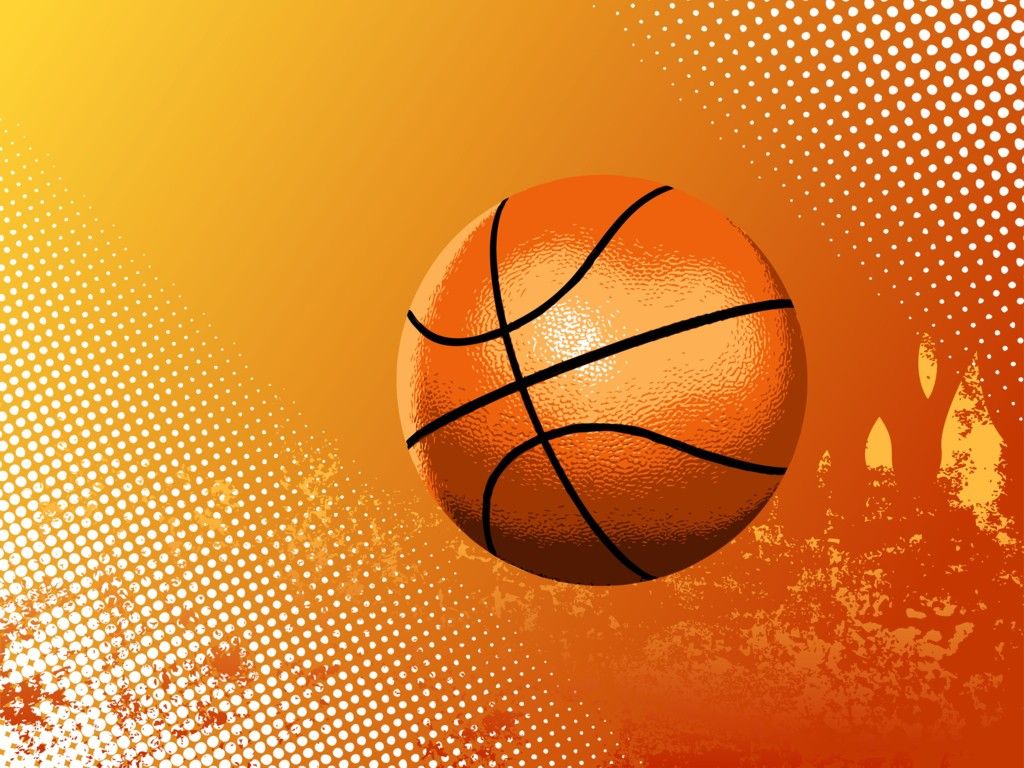 Pallone da basket arancione grunge, 1024x768 HD, PC