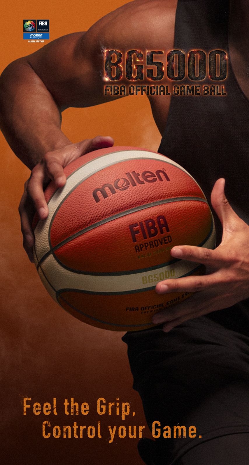 Pallone da basket Molten FIBA, 854x1590 Full HD Verticale, iPhone