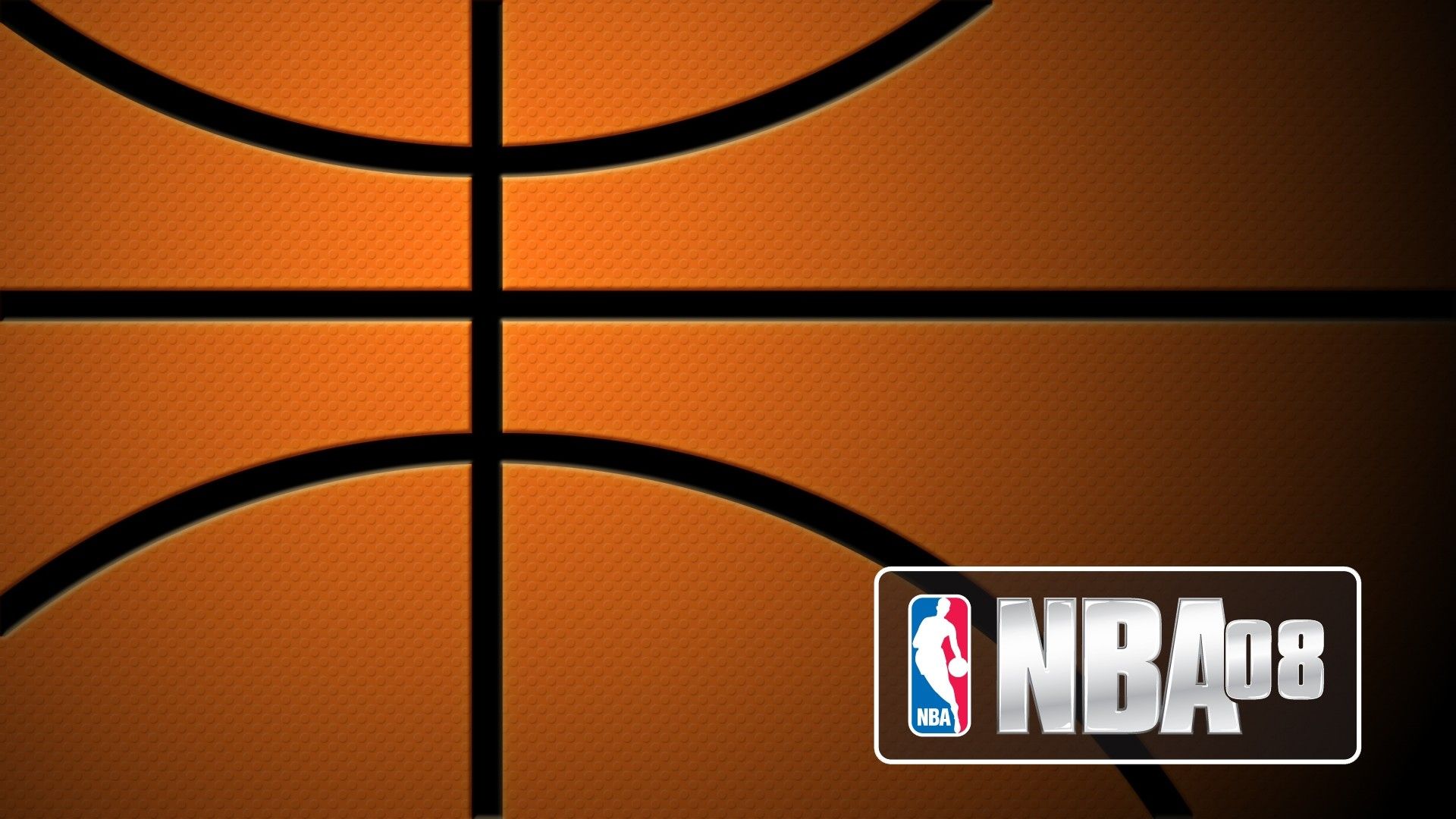 Pallone da basket NBA 08, basket americano, 1920x1080 Full HD, PC