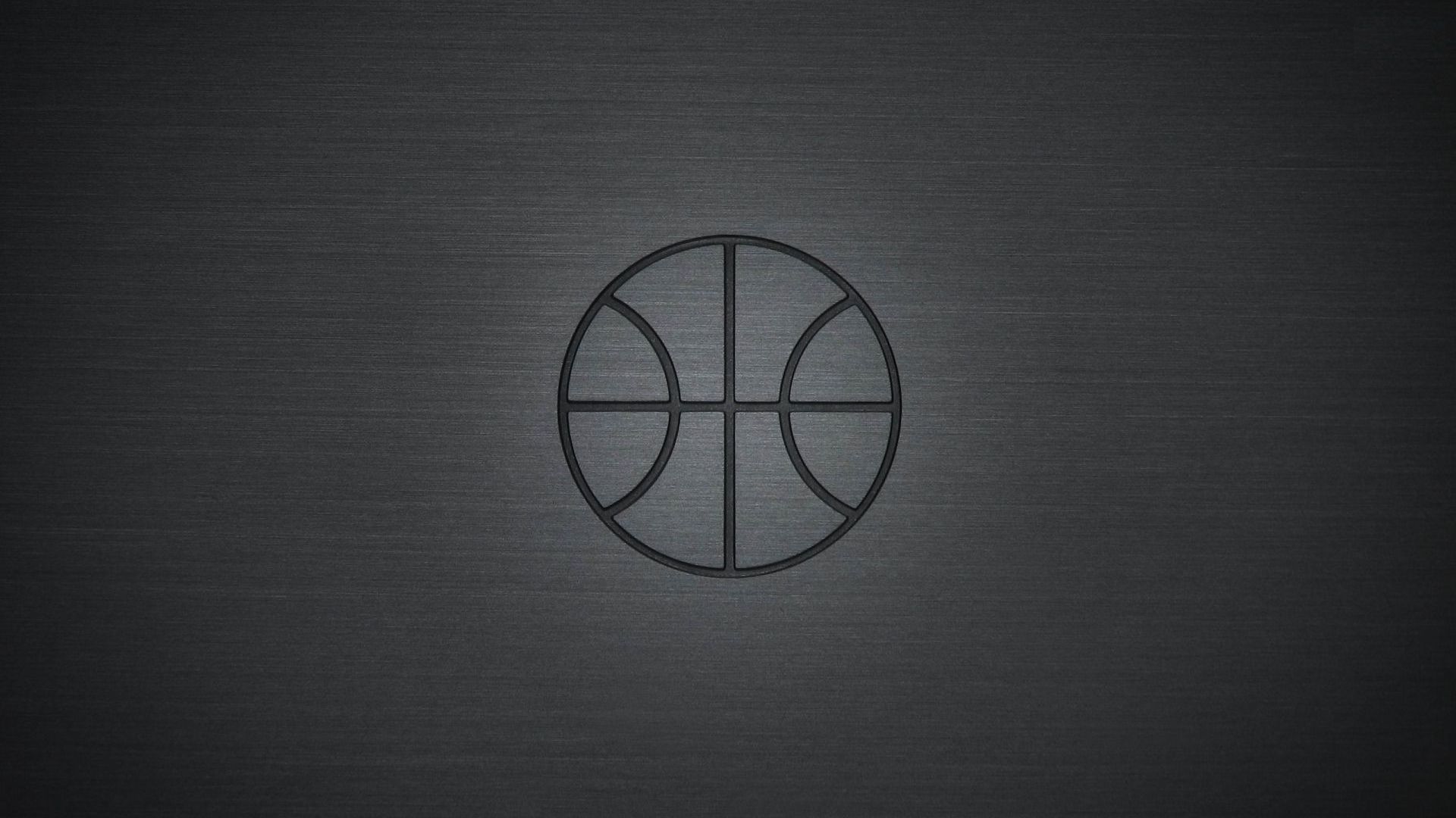 Pallone da basket minimalista grigio, 1920x1080 1080p, Desktop