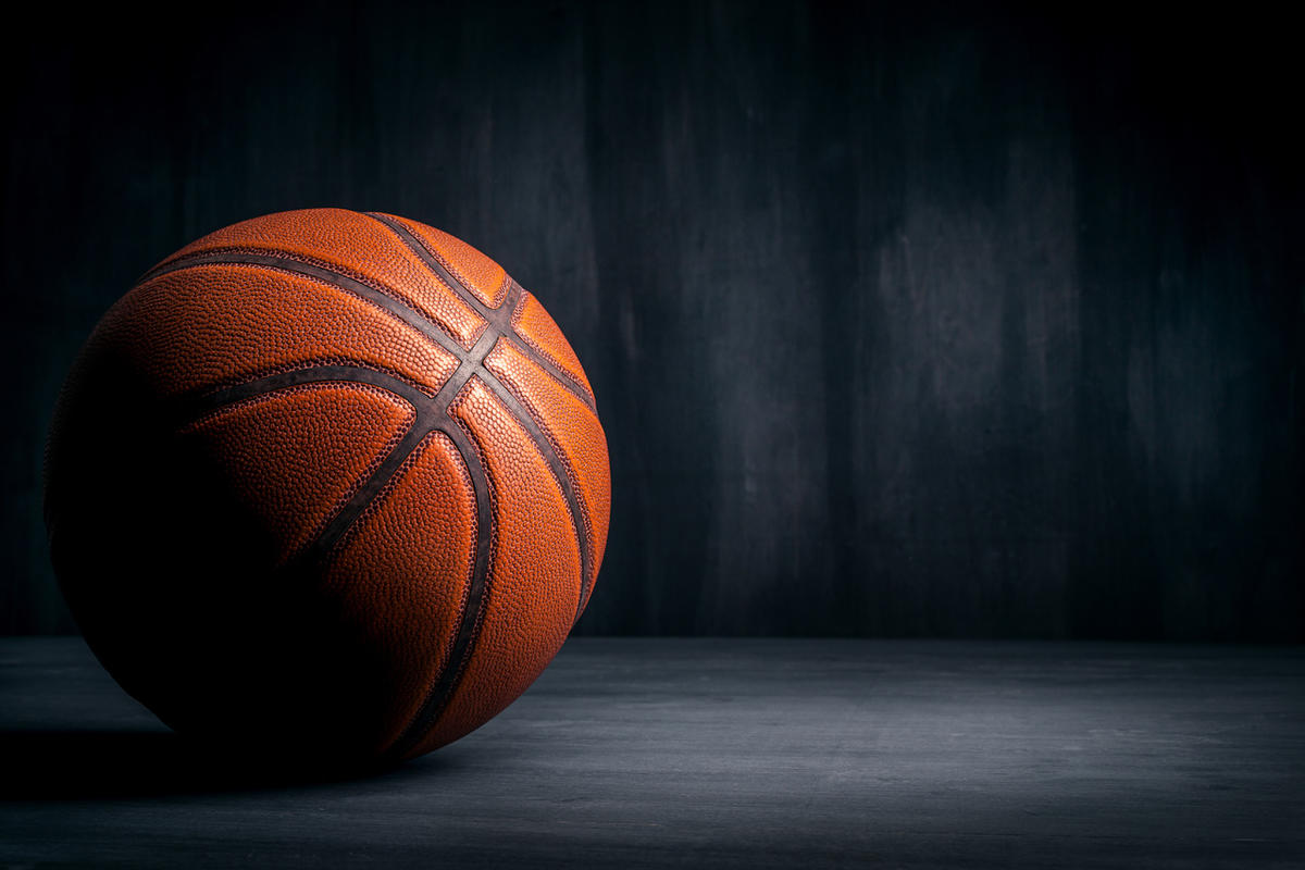 Pallone da basket sfondo scuro, 1200x800 HD, Desktop