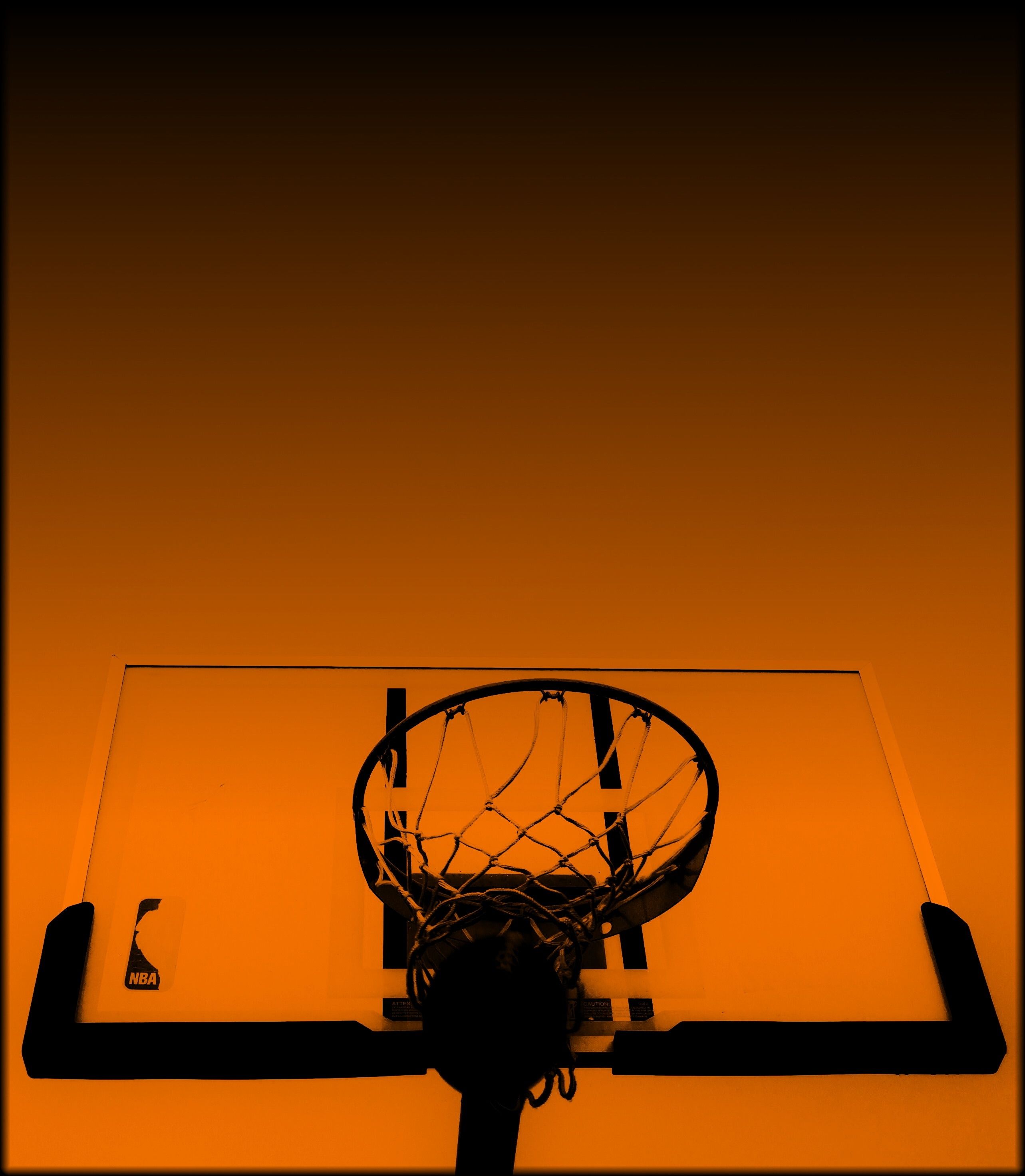 Canestro basket silhouette arancione, 2566x2942 Full HD Verticale, Google Pixel