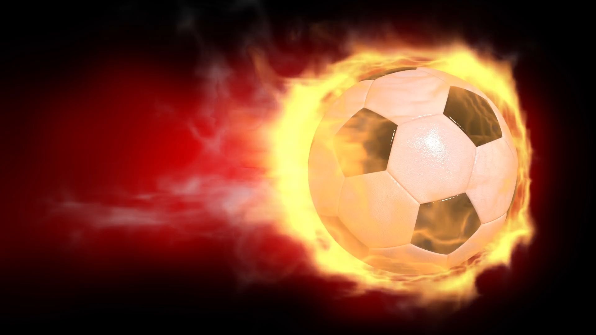 Pallone da calcio in fiamme, 1920x1080 1080p, Laptop