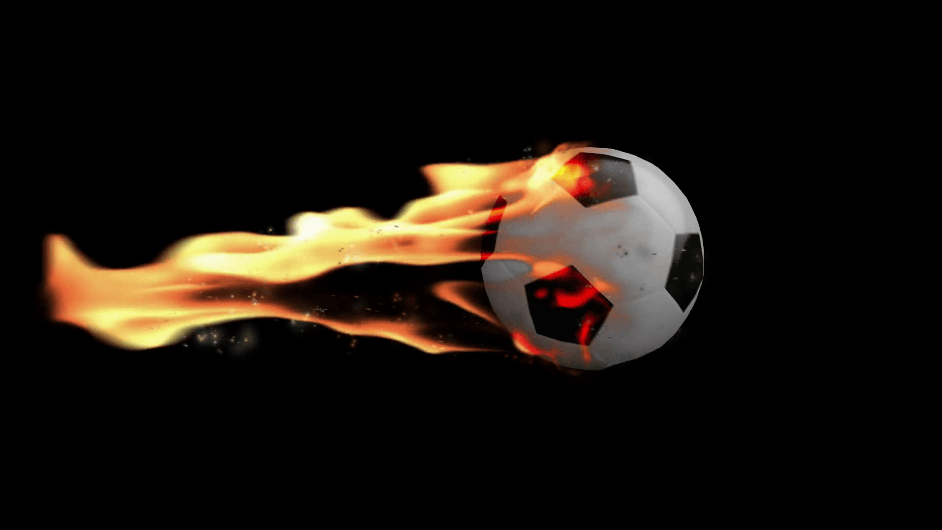 Pallone da calcio in fiamme, 1920x1080 1080p, Desktop