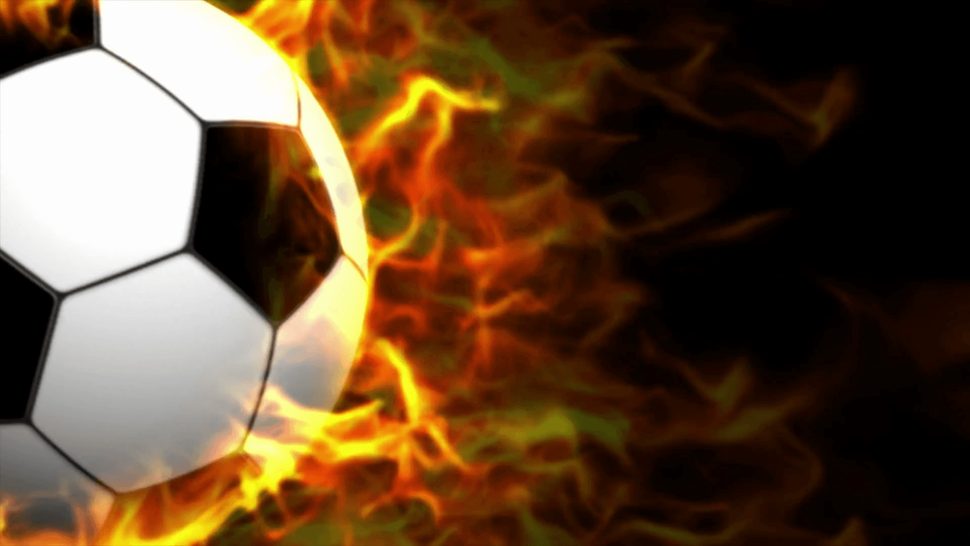 Pallone da calcio in fiamme, 1440x2560 Verticale, Telefono