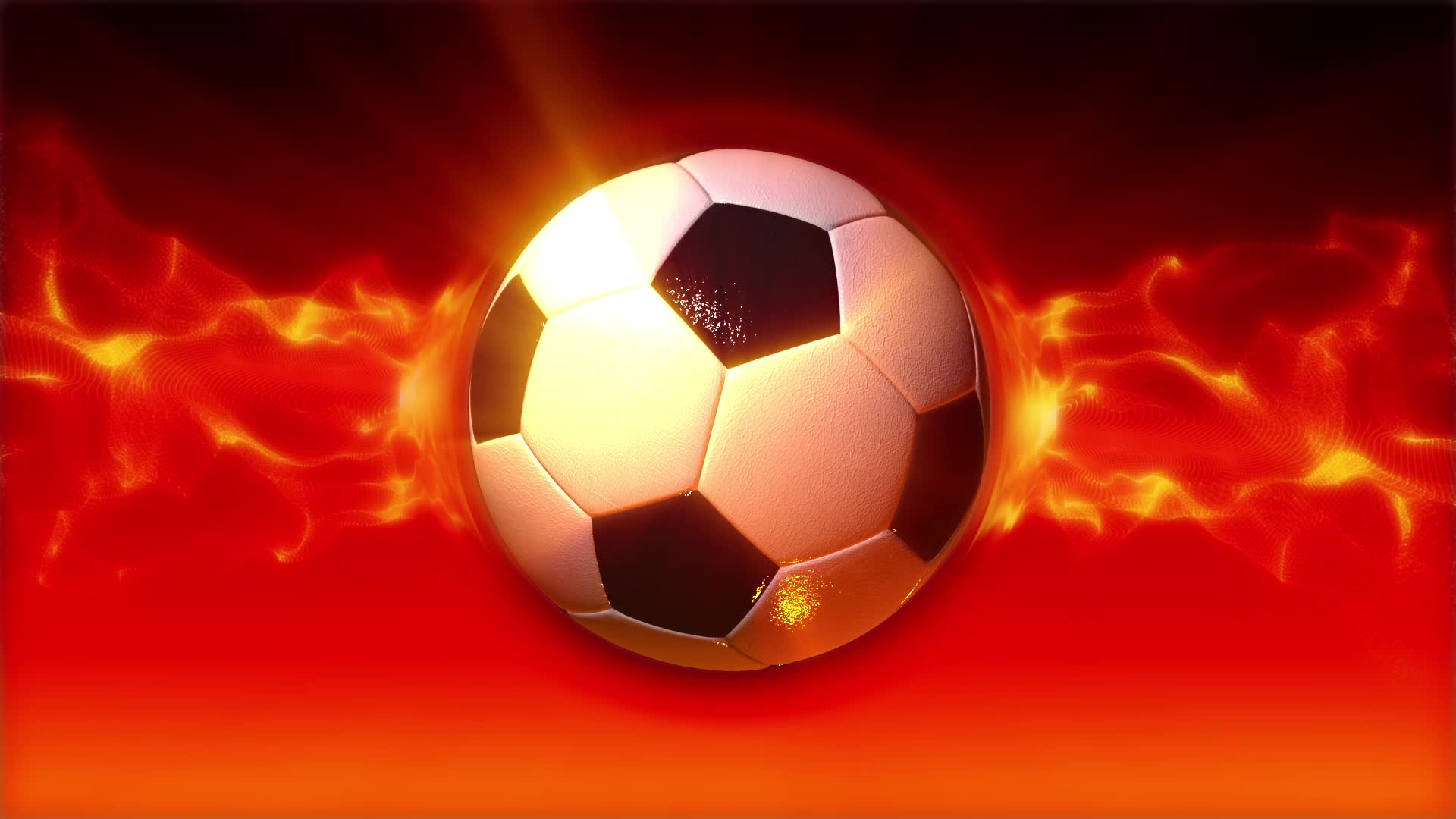 Pallone da calcio in fiamme, 1920x1080 1080p, PC